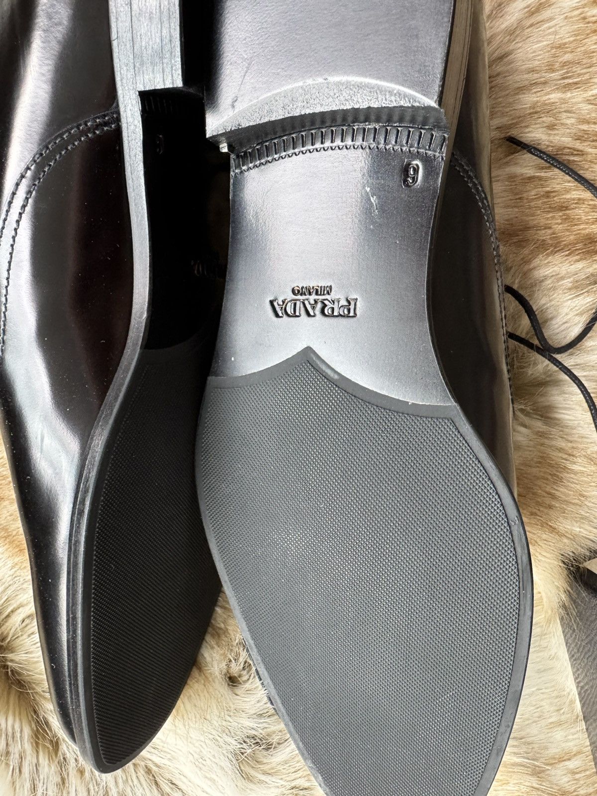 Leather dress shoes