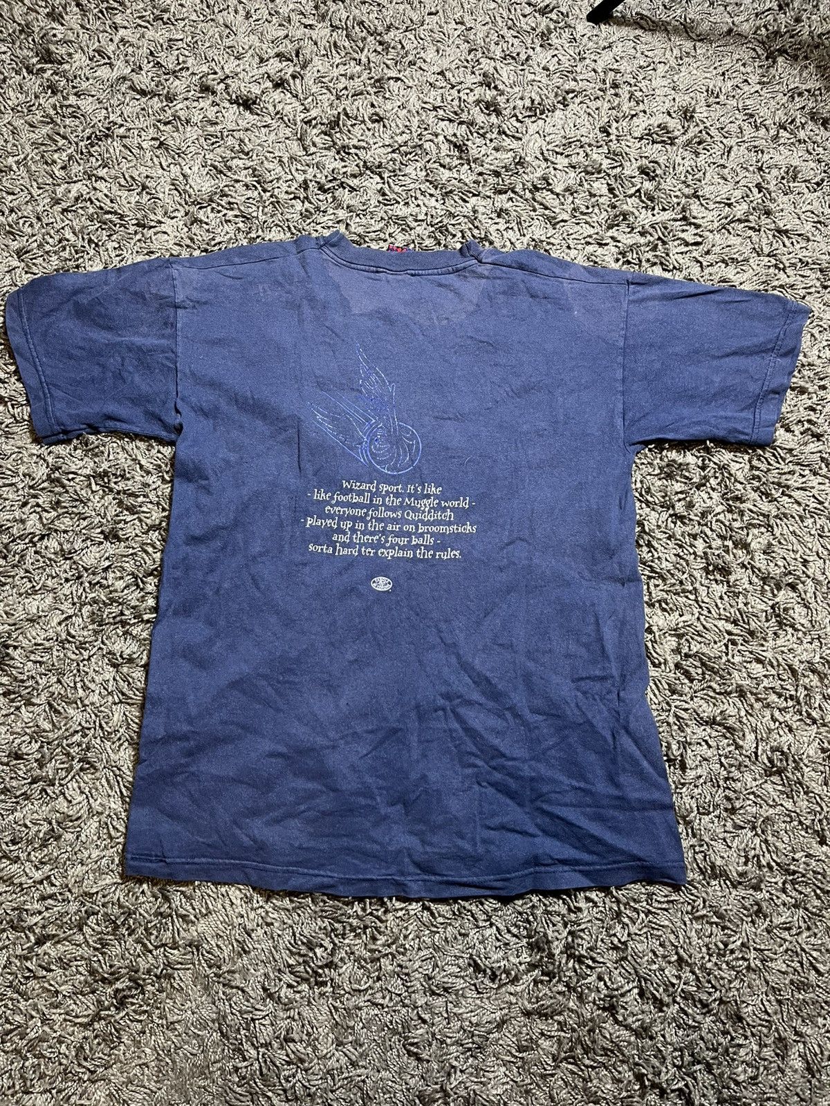 Vintage HARRY POTTER 2001 QUIDDITCH MAGIC WORLD MOVIE COTTON T-SHIRT Size US L / EU 52-54 / 3 - 6 Thumbnail