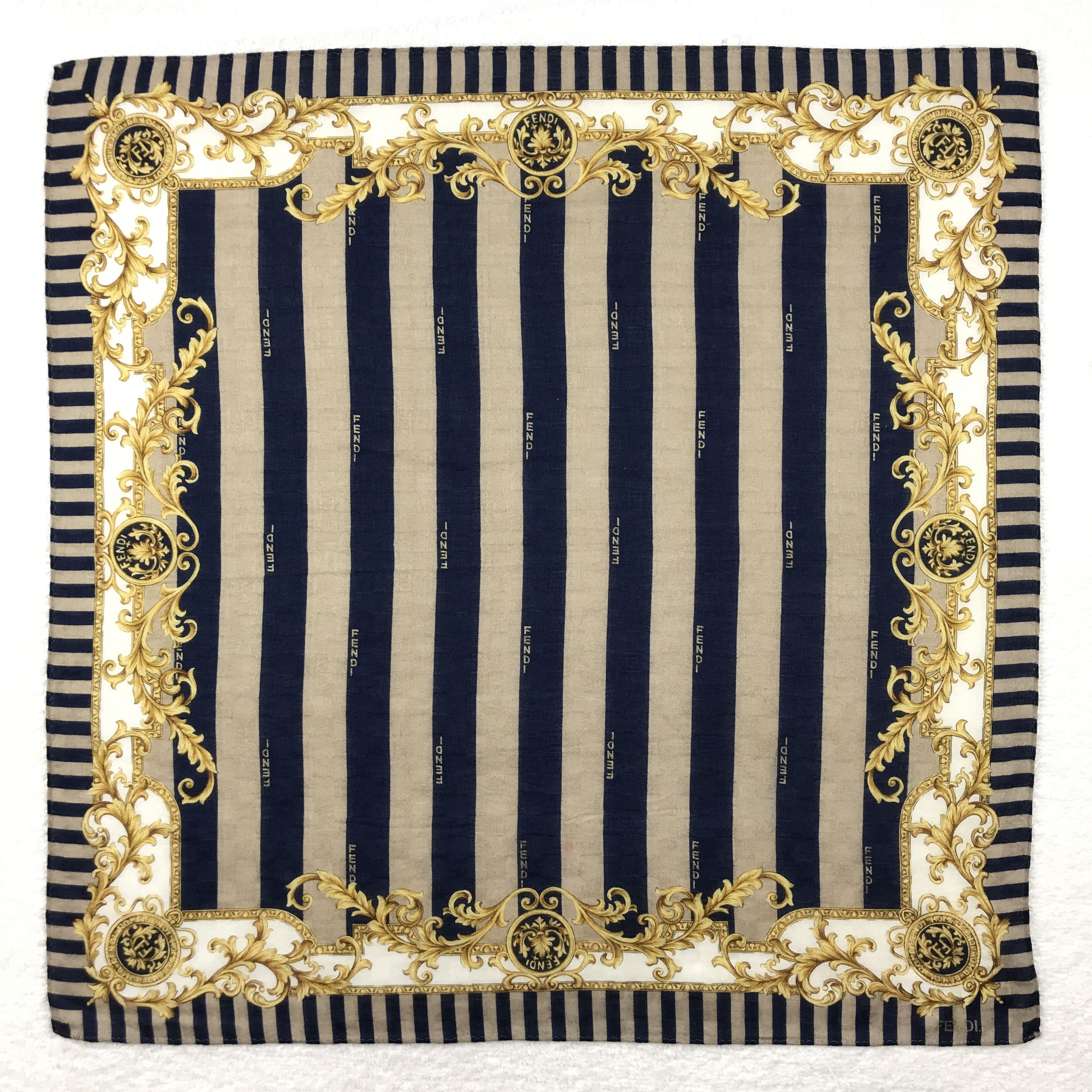 Designer × Vintage Vintage Fendi Bandana Neckerchief Handkerchief Size ONE SIZE - 1 Thumbnail