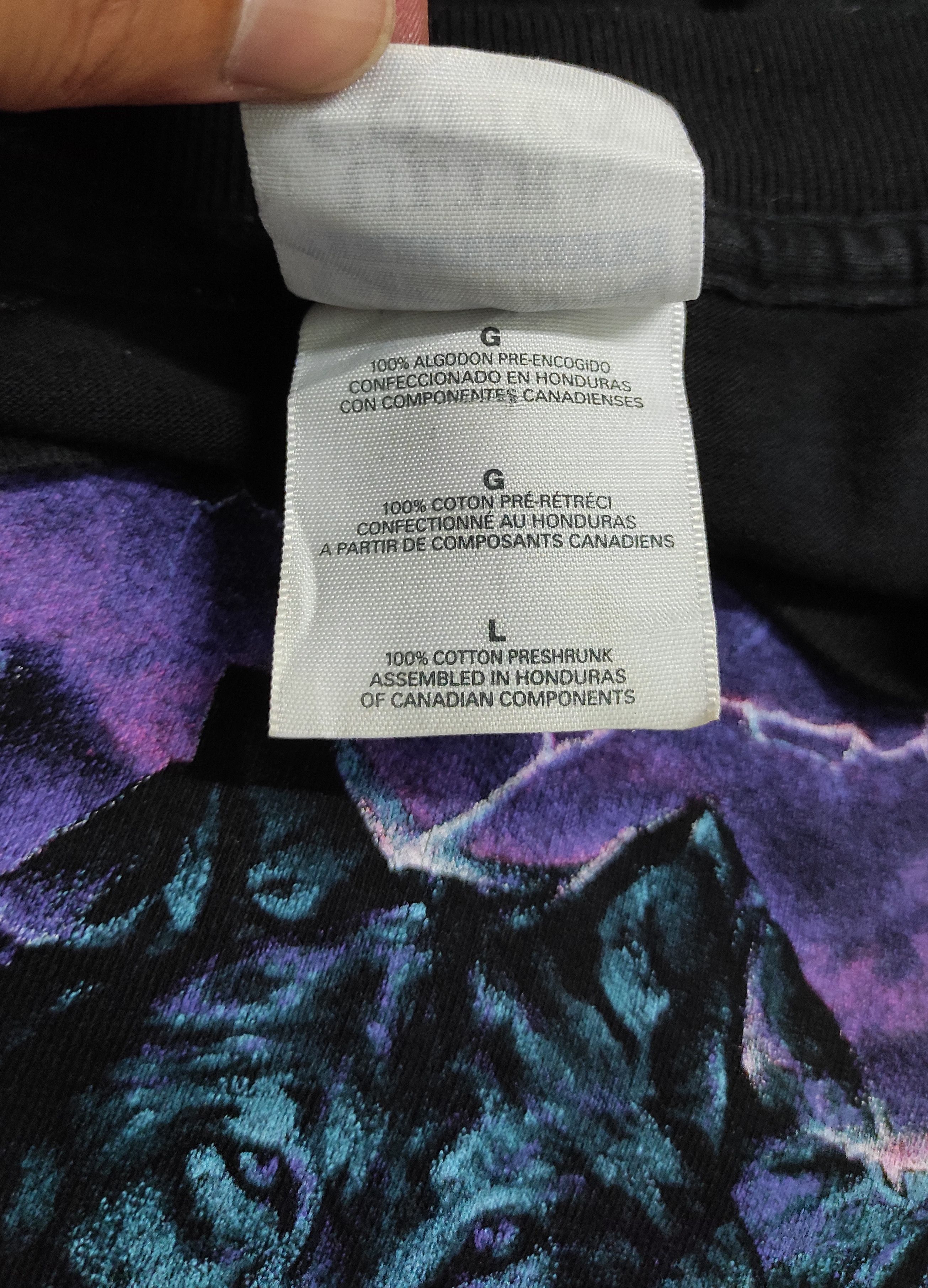 Habitat Vintage 1996 HABITAT WOLF AND THUNDER LIGHTNING OVP TEE Size US L / EU 52-54 / 3 - 4 Thumbnail