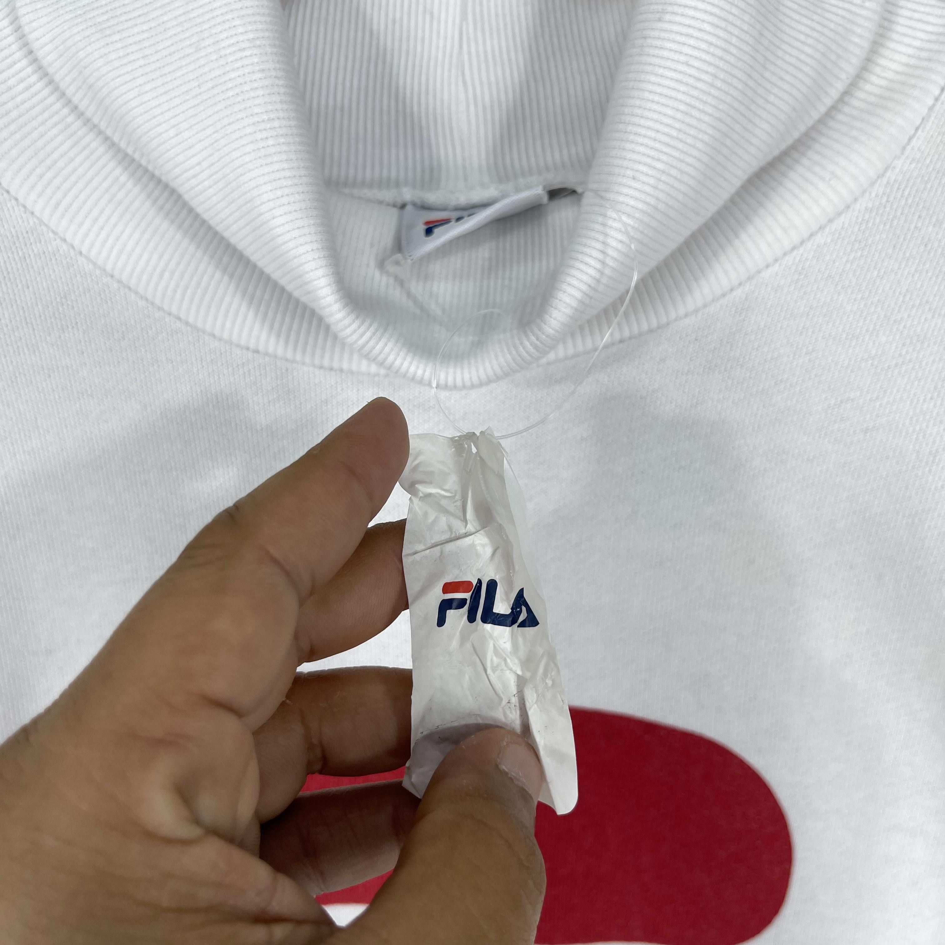 Fila Vintage FILA Big Logo Spellout High Neck Pullover Sweater Size US L / EU 52-54 / 3 - 6 Thumbnail
