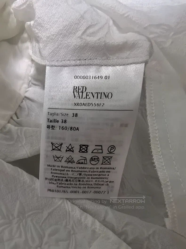 Valentino Valentino White jacquard fungus sleeveless set Size S / US 4 / IT 40 - 5 Thumbnail