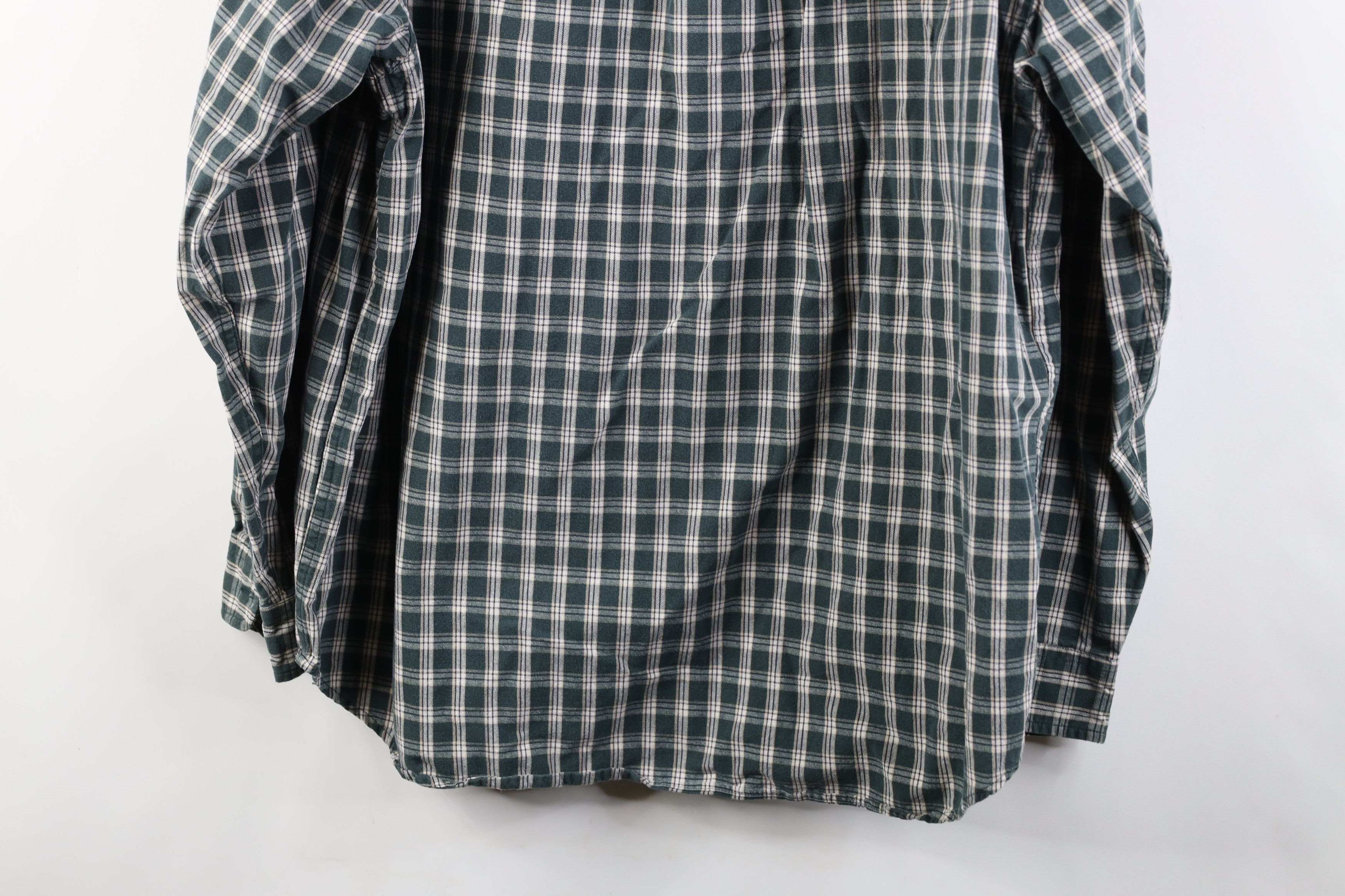 Eddie Bauer Vtg 90s Y2K Eddie Bauer Heavy Canvas Button Down Shirt Plaid Size US L / EU 52-54 / 3 - 10 Thumbnail