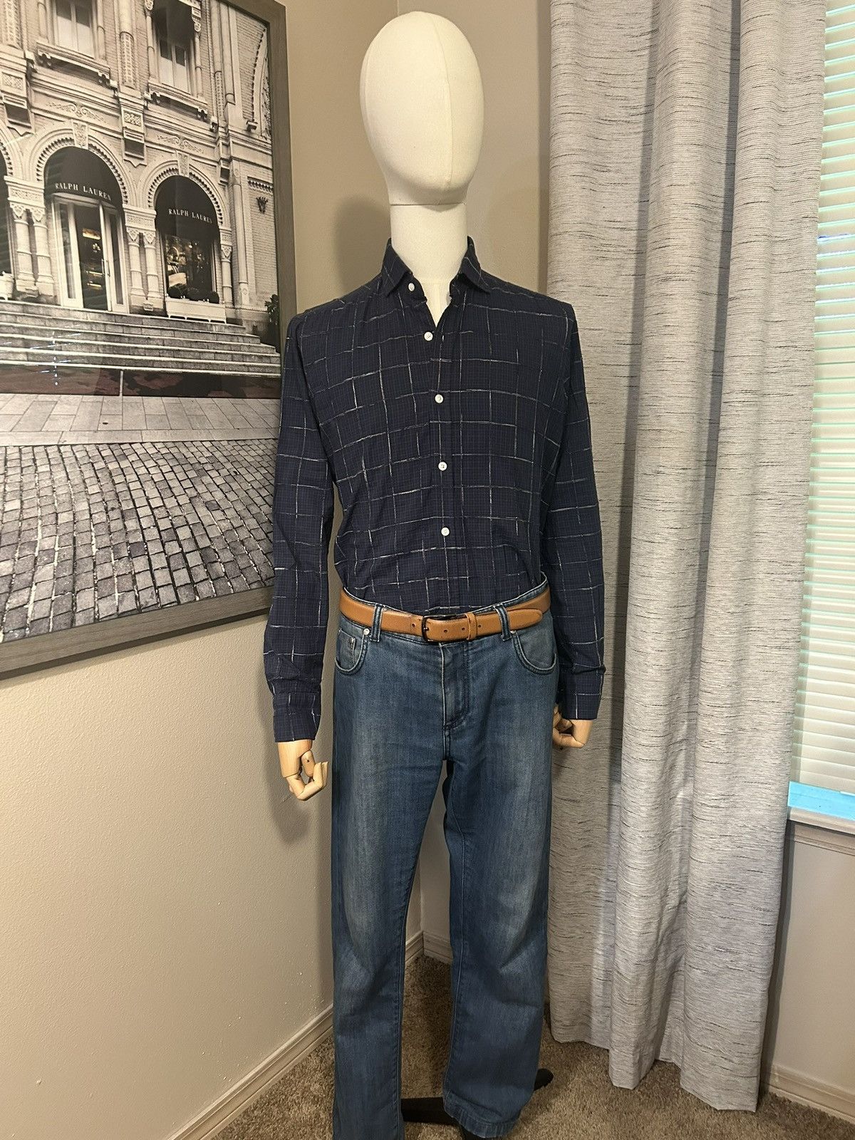Barba Napoli Barba Napoli Plaid Shirt Size US M / EU 48-50 / 2 - 1 Thumbnail