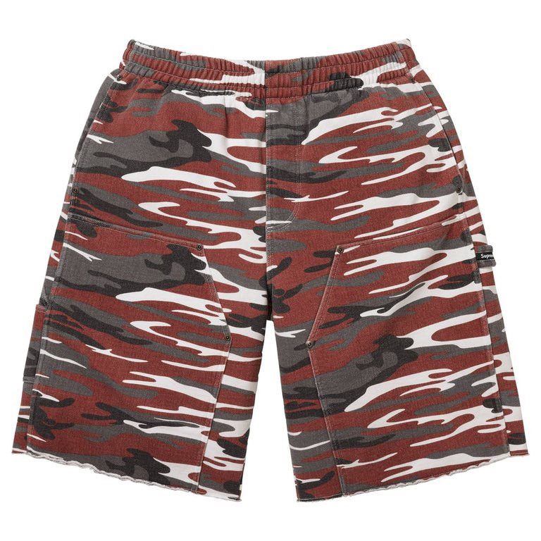 Supreme Supreme red camo cargo shorts | Grailed