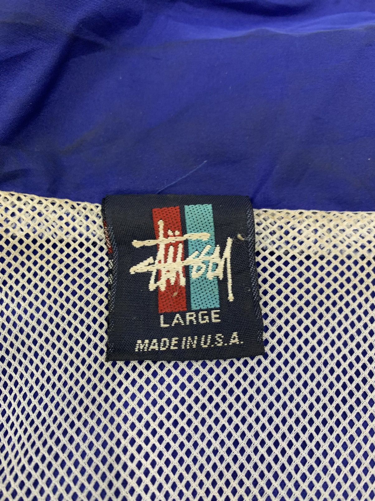 Stussy Vintage 90s Stussy Jacket Side Shoulder Tape Size US L / EU 52-54 / 3 - 12 Thumbnail