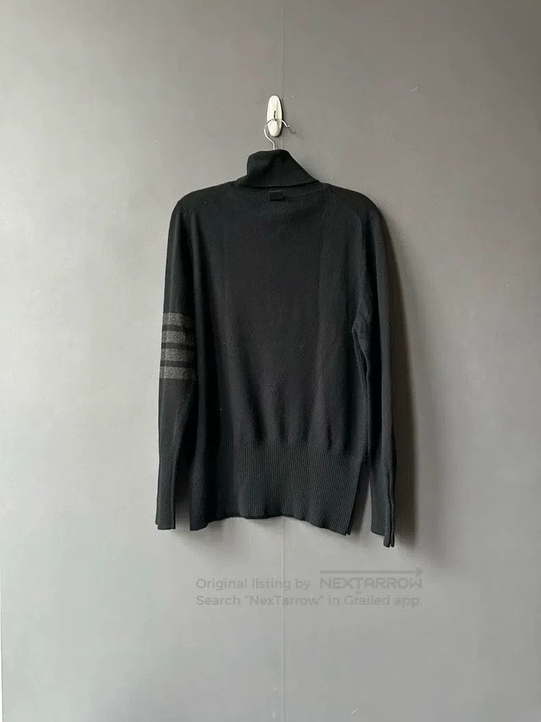 Thom Browne Thom Browne Black limited edition high collar cashmere swe Size US M / EU 48-50 / 2 - 2 Thumbnail