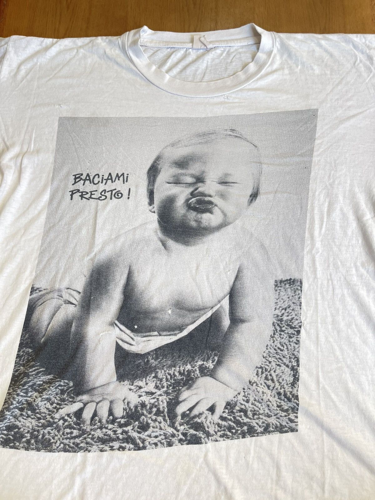 Vintage Vintage Photo Child Baciami Presto! T shirt Size US L / EU 52-54 / 3 - 3 Thumbnail