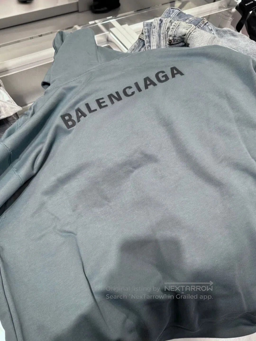 Balenciaga balenciaga fog blue hoodie in various sizes. Size US S / EU 44-46 / 1 - 2 Thumbnail