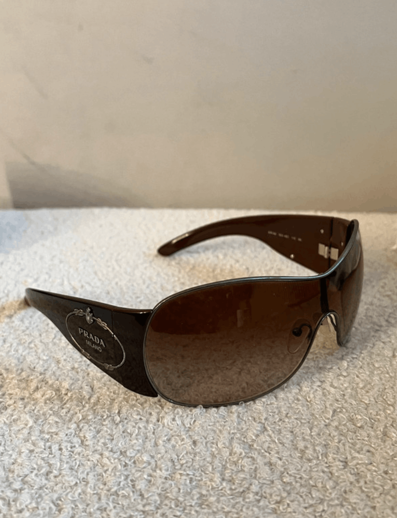 Prada PRADA Sunglasses Flame 2004 Star Mask Fire Chrome Silver Size ONE SIZE - 3 Thumbnail