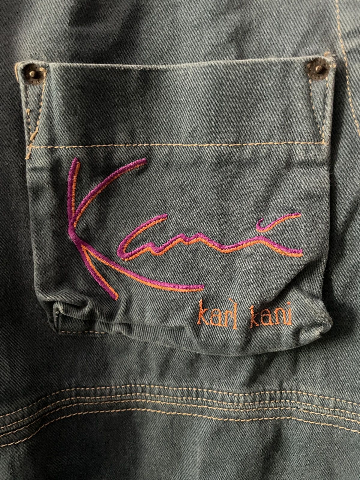 Karl Kani × Vintage Karl Kani Denim Vest **Style Worn By 2Pac** Vintage 90s Size US M / EU 48-50 / 2 - 5 Thumbnail
