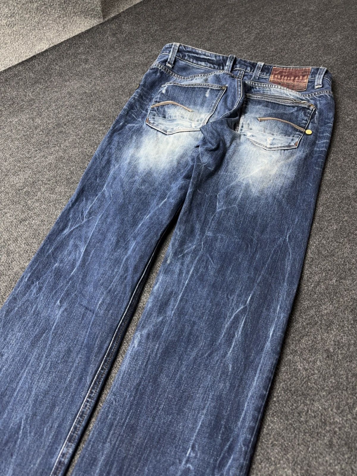 G-Star 00s Vintage G-Star RAW 520 Vintage Faded Denim Jeans Y2K Size US 32 / EU 48 - 12 Thumbnail