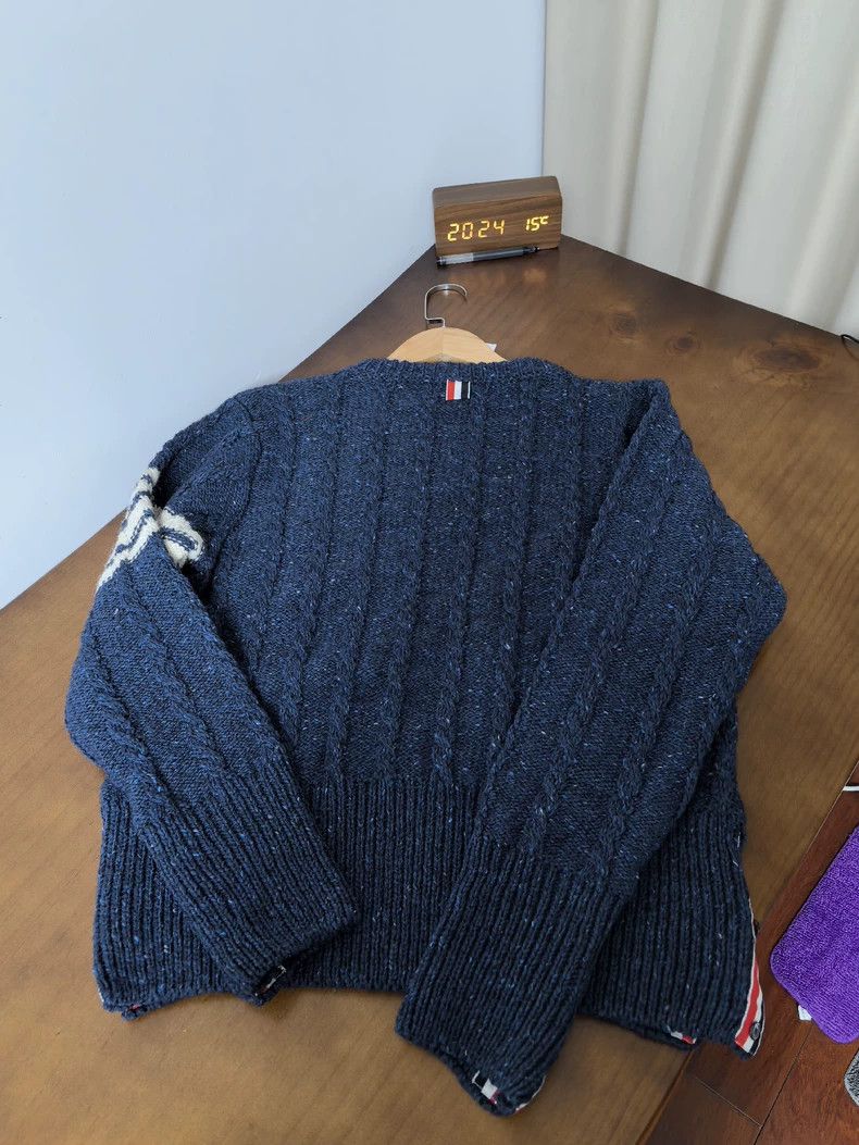 Thom Browne Thom Browne size4 Wool scalloped sweater Size US XL / EU 56 / 4 - 8 Thumbnail