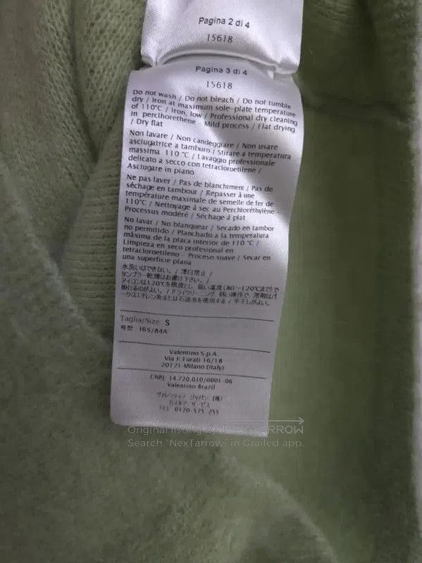 Valentino Valentino Green Mohair Long Sleeve Sweater . Size S / US 4 / IT 40 - 5 Thumbnail