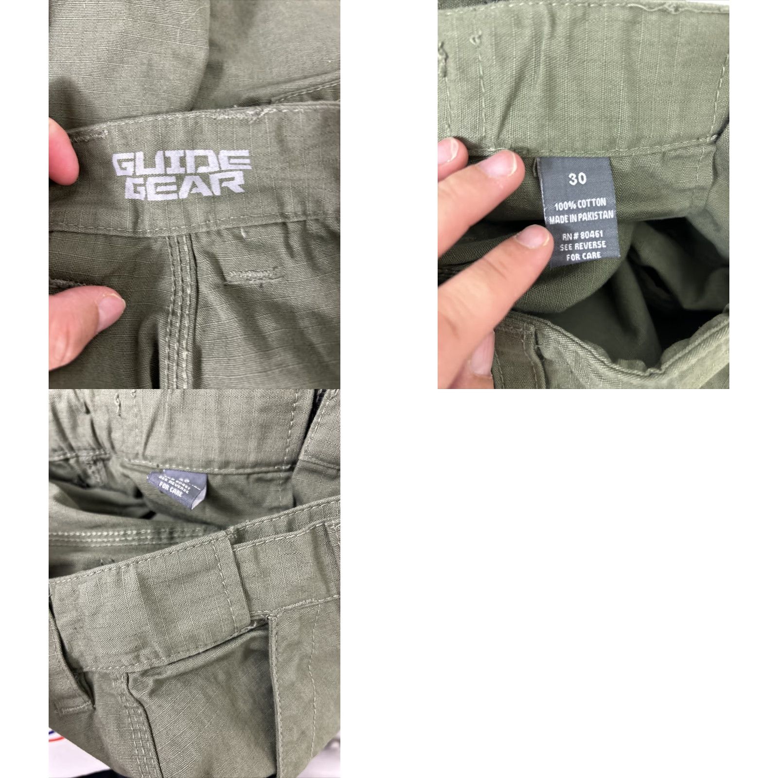 Vintage VINTAGE Guide Gear Cargo Shorts Army Green 30 Expendable Waist Rip Stop Men Size US 30 / EU 46 - 9 Thumbnail