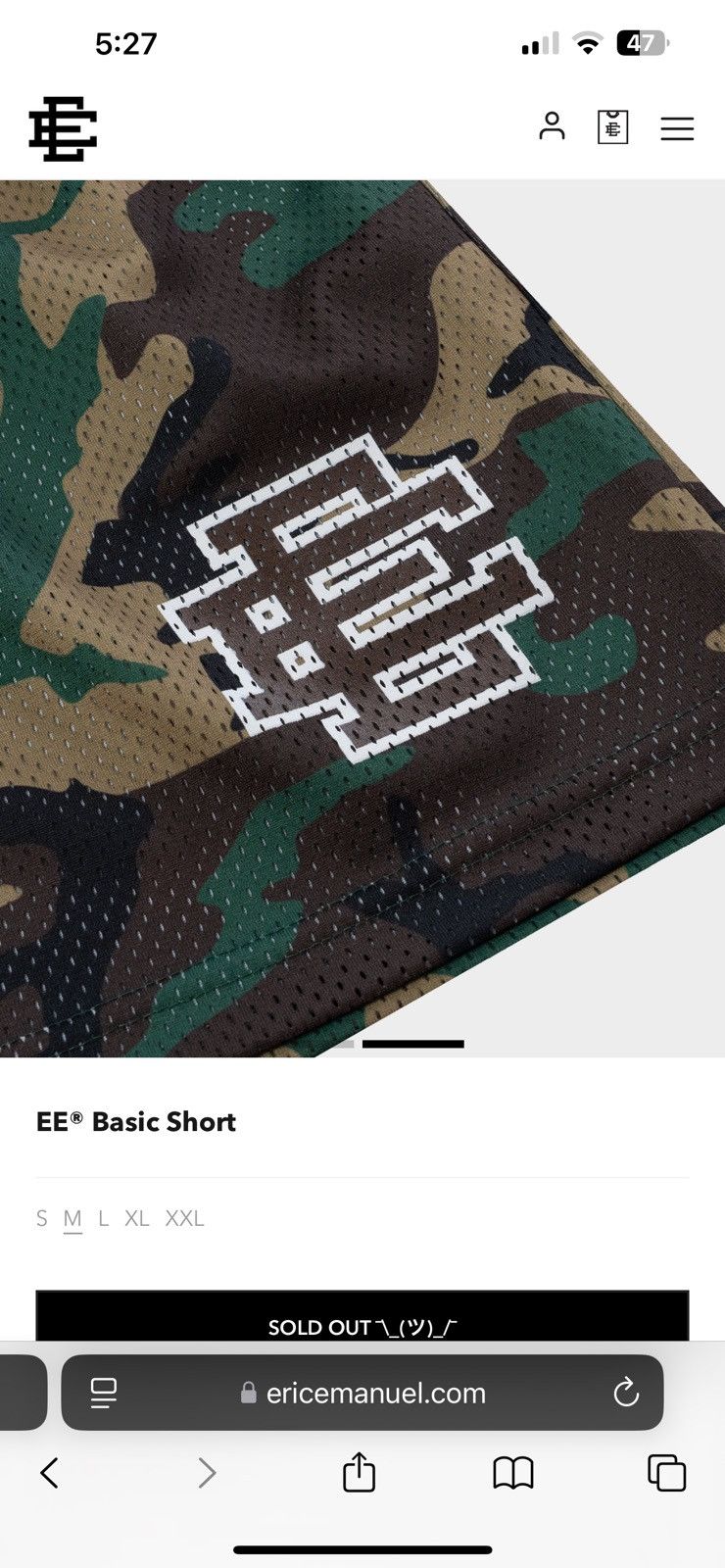 Eric Emanuel Eric Emanuel camo shorts Size US 32 / EU 48 - 2 Thumbnail