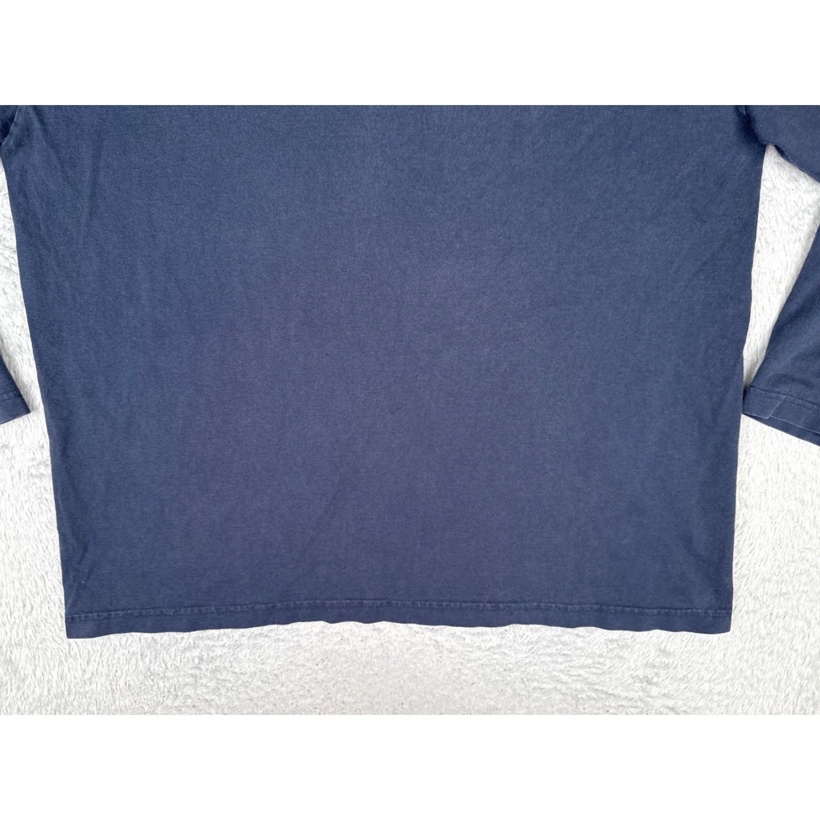 Tommy Hilfiger Tommy Hilfiger Shirt Adult XL Blue Cotton Long Sleeve Crew Neck Logo T-Shirt Men American Size US XL / EU 56 / 4 - 5 Thumbnail