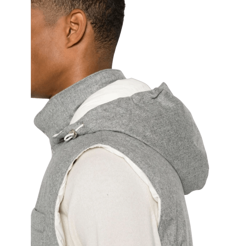 Brunello Cucinelli o1mtch0225 Wool Vest in Light Grey Size US M / EU 48-50 / 2 - 4 Thumbnail