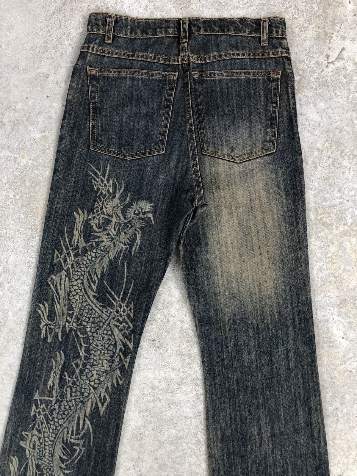 Japanese Brand Krush Flared Jeans Distressed Jeans Size US 28 / EU 44 - 8 Thumbnail