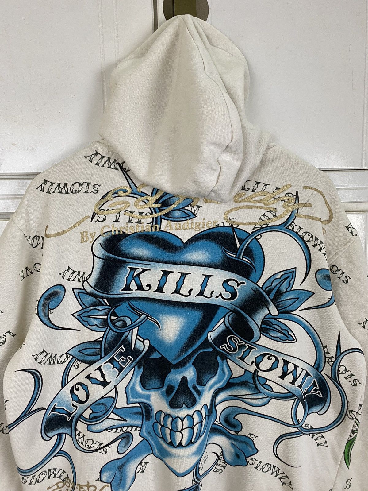 Ed Hardy × Vintage Vintage Ed Hardy By Christian Audigier Hoodies Size US M / EU 48-50 / 2 - 9 Thumbnail
