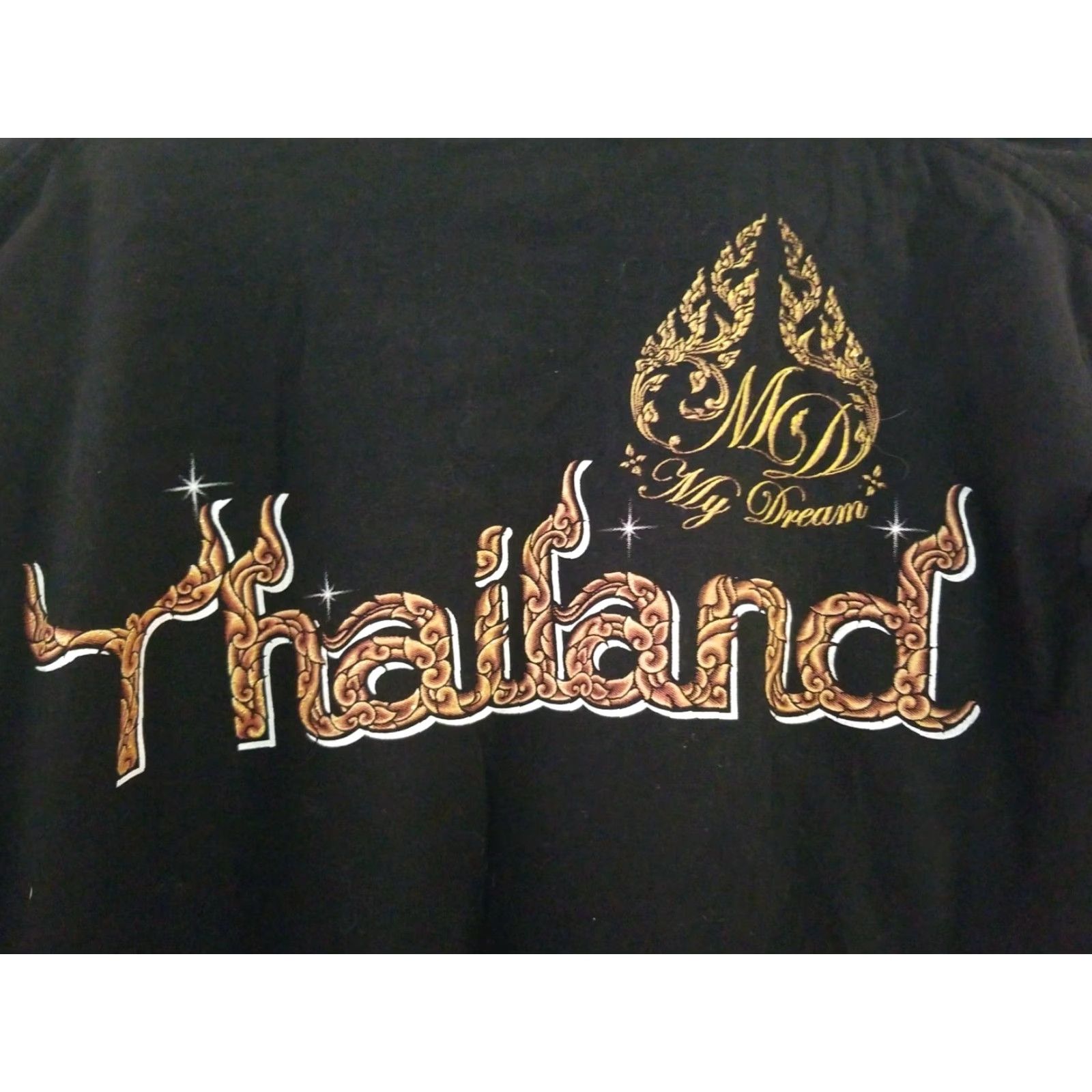 Vintage Authentic Thailand My Dream Mens L Graphic Tee 3D Textured Elephant Shirt Size US L / EU 52-54 / 3 - 5 Thumbnail
