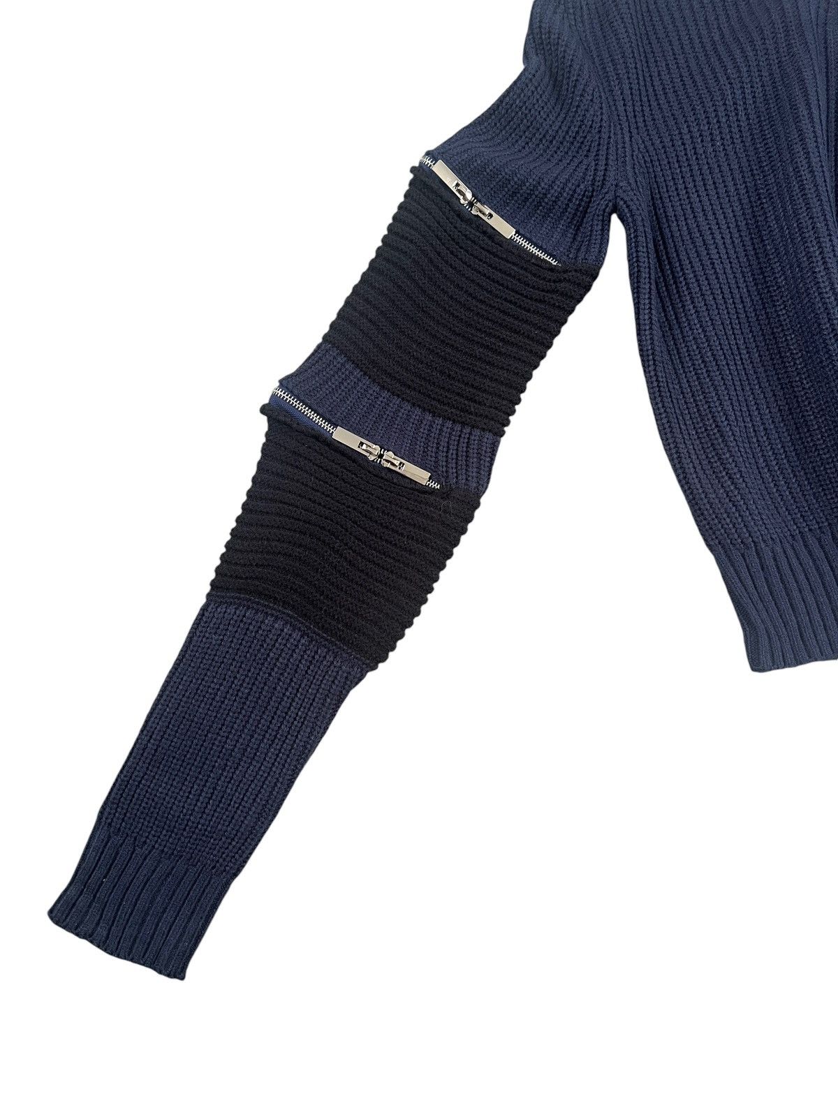 Japanese Brand Rimi & Co 🇯🇵 Cropped Zipper Oversleeve Knit Sweater Size US M / EU 48-50 / 2 - 3 Thumbnail