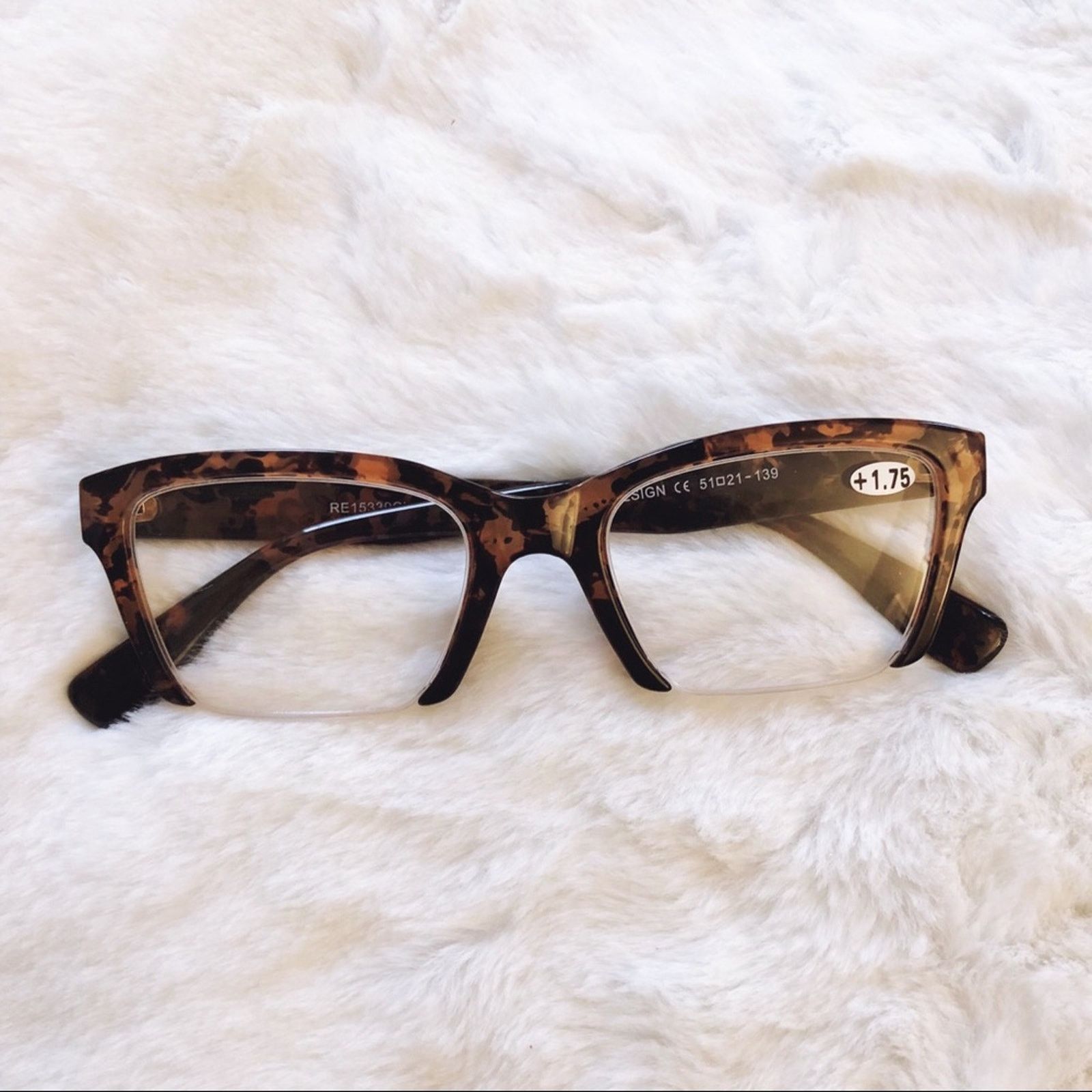 Other Brooke Brown Half Rim Rectangle Reader Glasses Size ONE SIZE - 1 Thumbnail