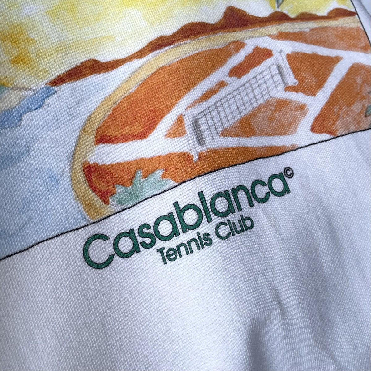 Casablanca Casablanca Paris SS21 Tennis Club Painting Tee Size US XL / EU 56 / 4 - 5 Thumbnail