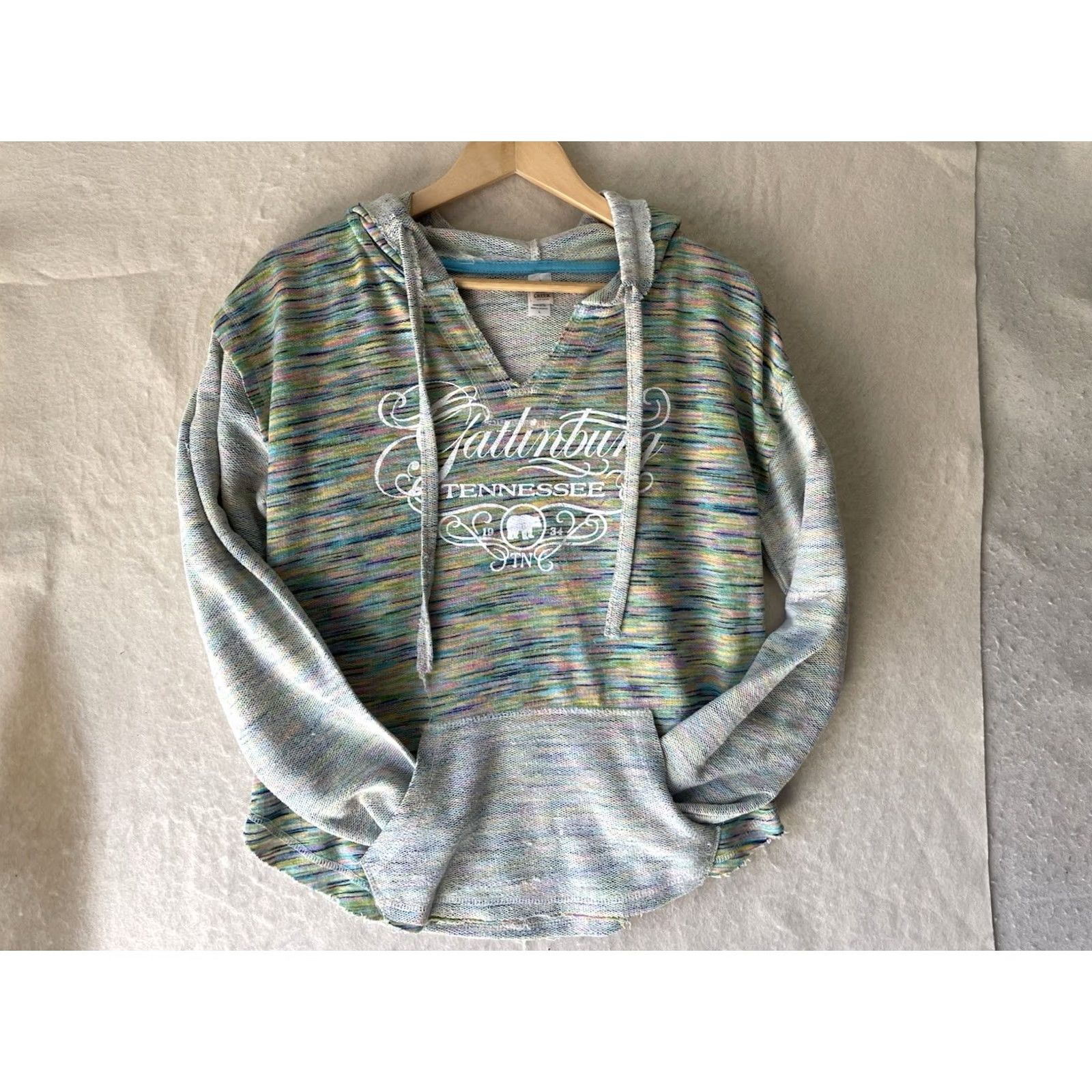 Vintage VINTAGE Gatlinburg Tennessee Lightweight Women Hoodie L Sparkly Letters Mountains Hiking Size L / US 10 / IT 46 - 3 Thumbnail
