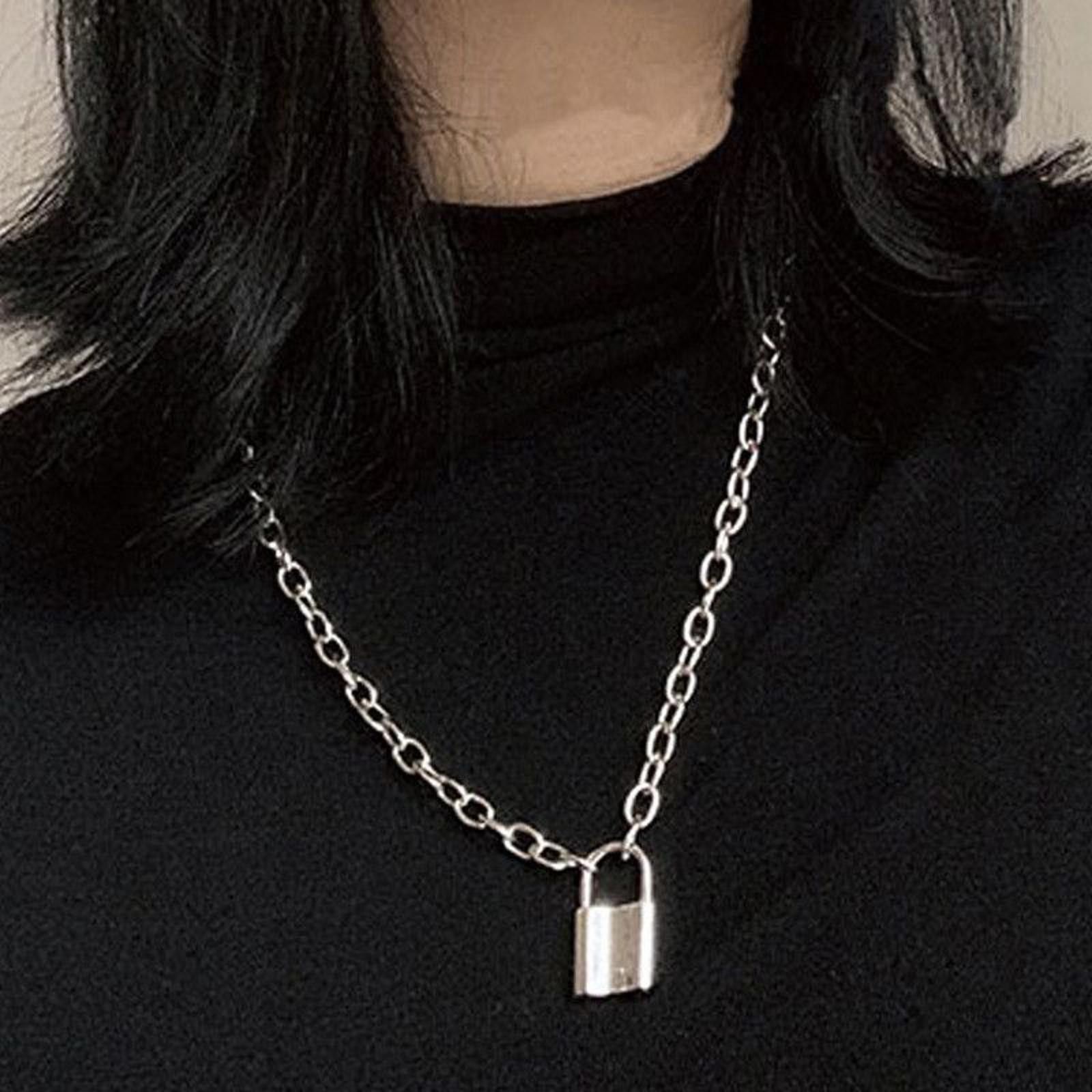 Jewelry Lock Pendant Necklace Size ONE SIZE - 1 Thumbnail