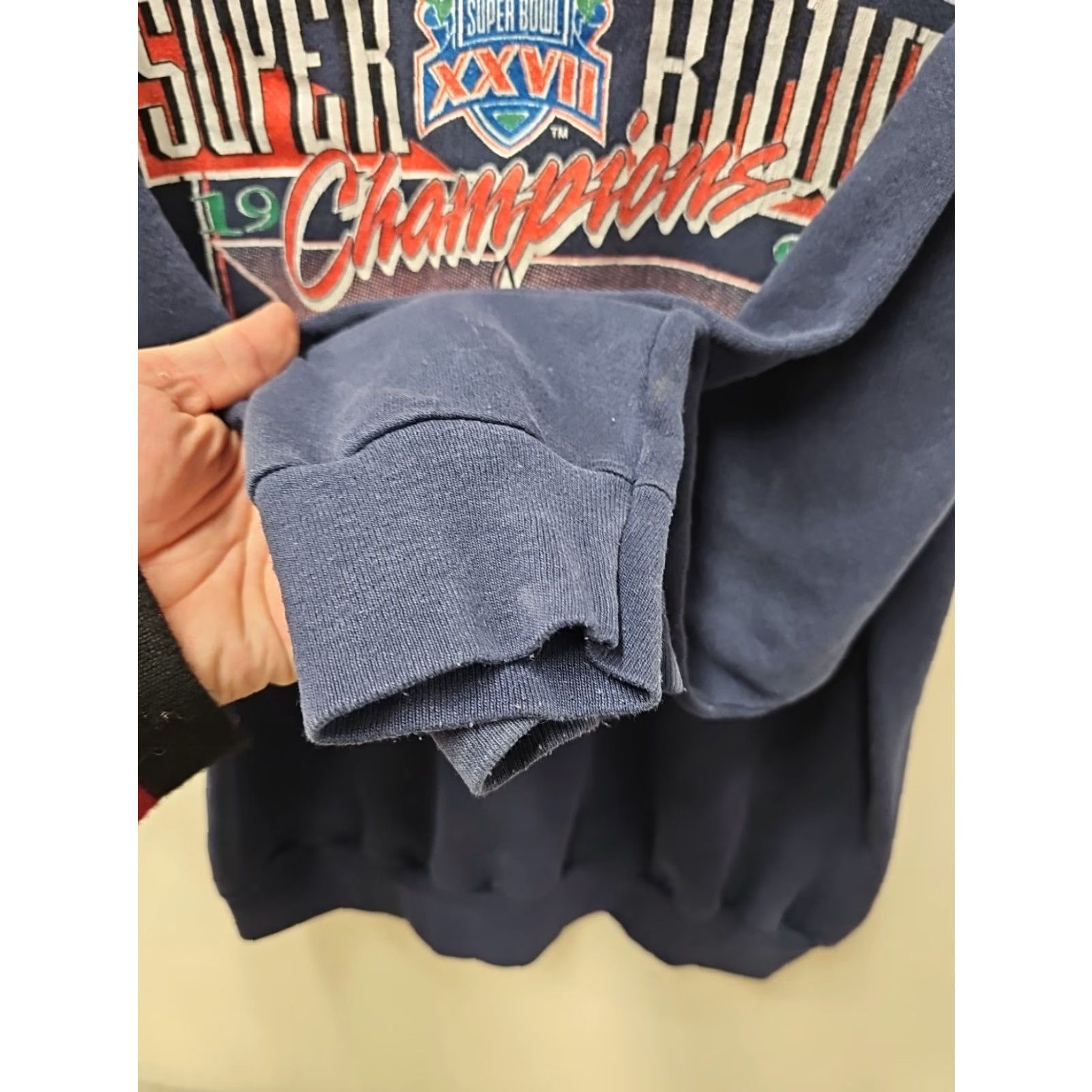 Tultex VINTAGE Cowboys NFL Crewneck Sweatshirt Mens XL Blue Graphic Print 90s USA Tultex Dallas Cowboys Football Long Sleeve Pullover Sweatshirt Size US XL / EU 56 / 4 - 5 Thumbnail