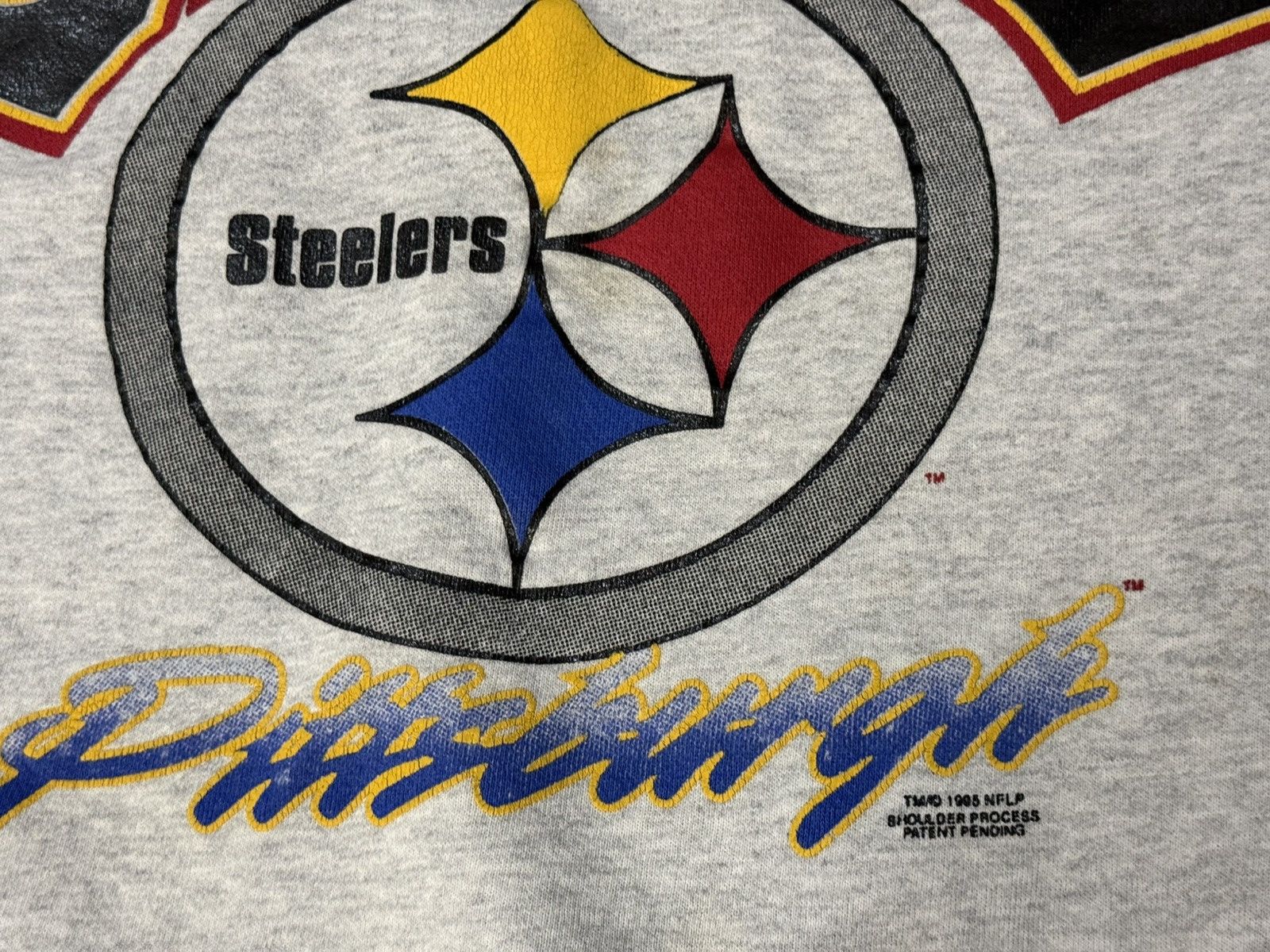 Vintage Vintage 90s NFL Pittsburgh Steelers 1996 Spellout Sweatshirt Size US XL / EU 56 / 4 - 3 Thumbnail