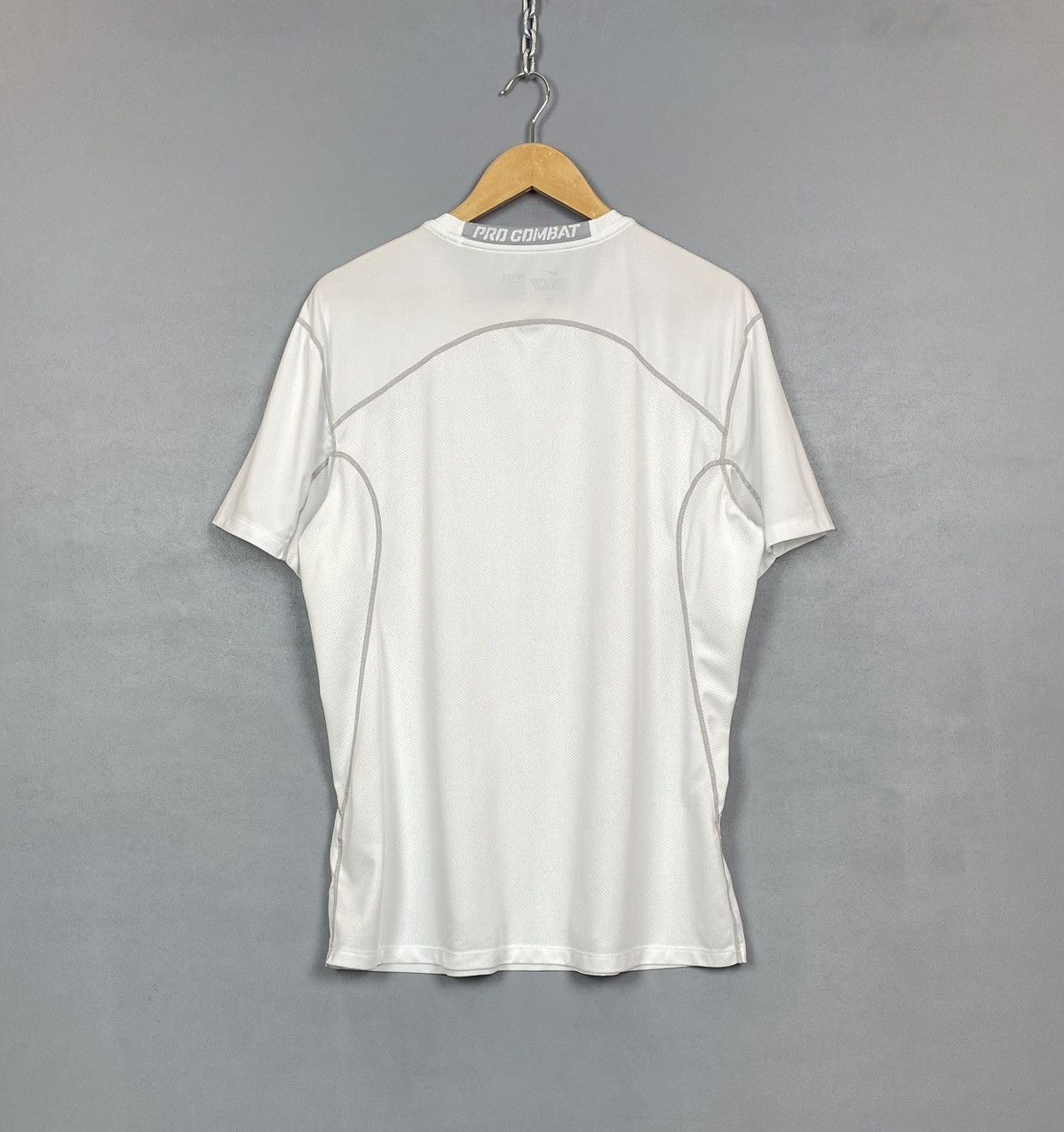 Nike Nike Pro Combat Fitted Short Sleeve T-Shirt Size XL White Size US XL / EU 56 / 4 - 8 Thumbnail