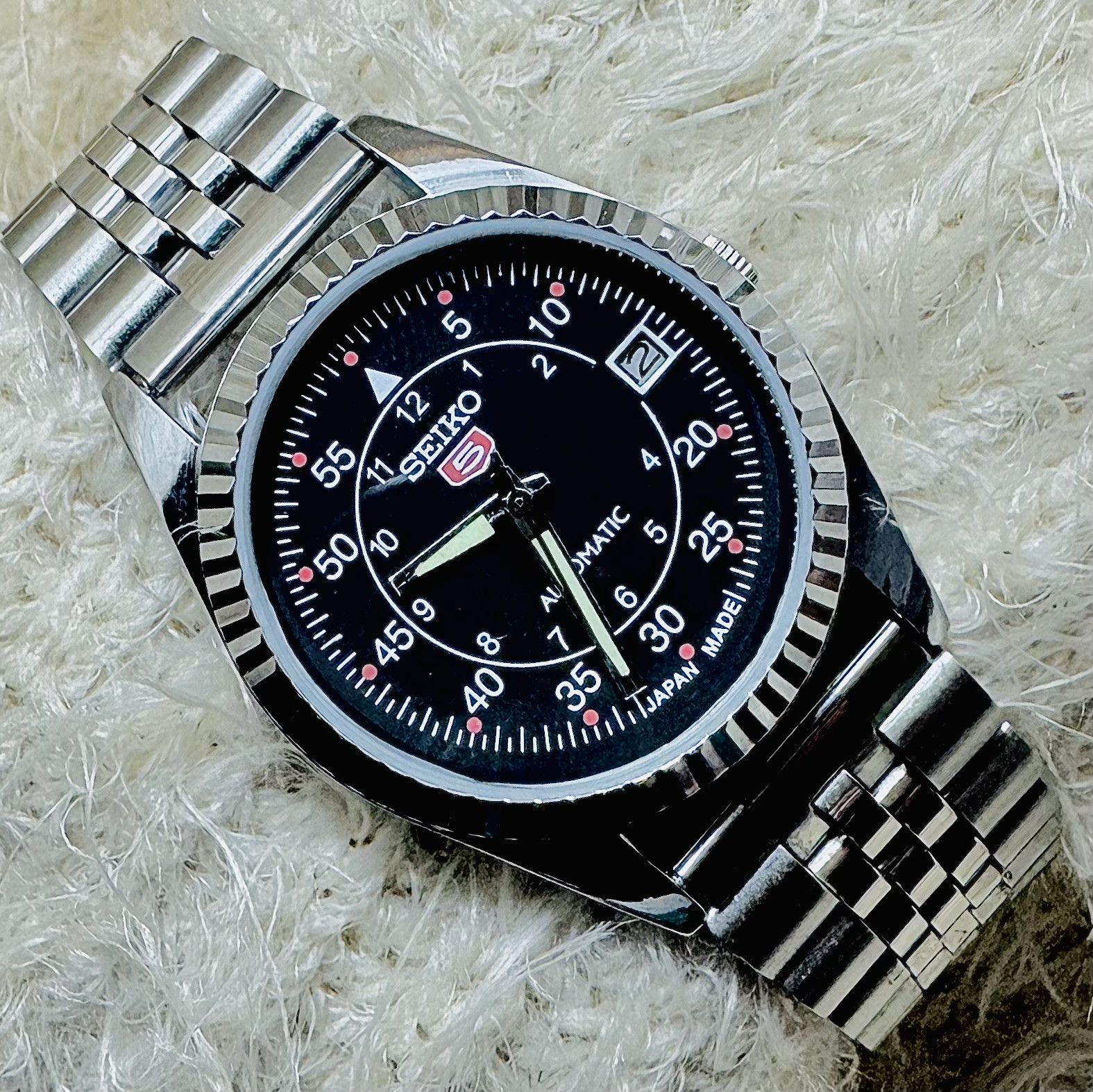Seiko Vintage Seiko 5 Automatic cal.6309-5820 Men's Wristwatch Size 36 - 3 Thumbnail