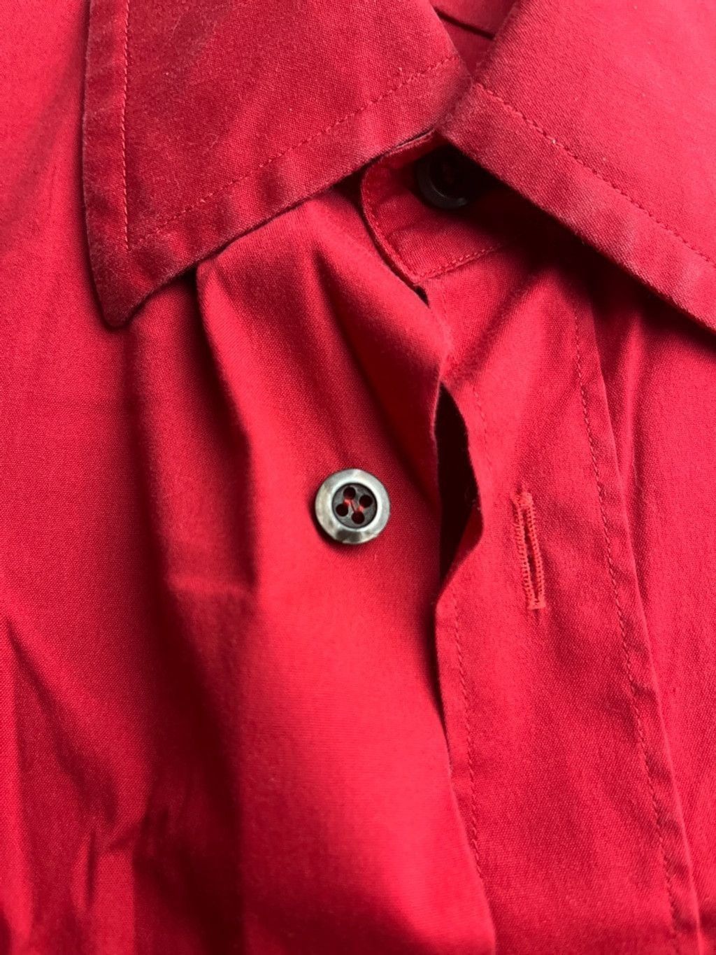 Prada Rare Prada Red Short Sleeve Shirt – Made in Italy – 48 Size US L / EU 52-54 / 3 - 7 Thumbnail
