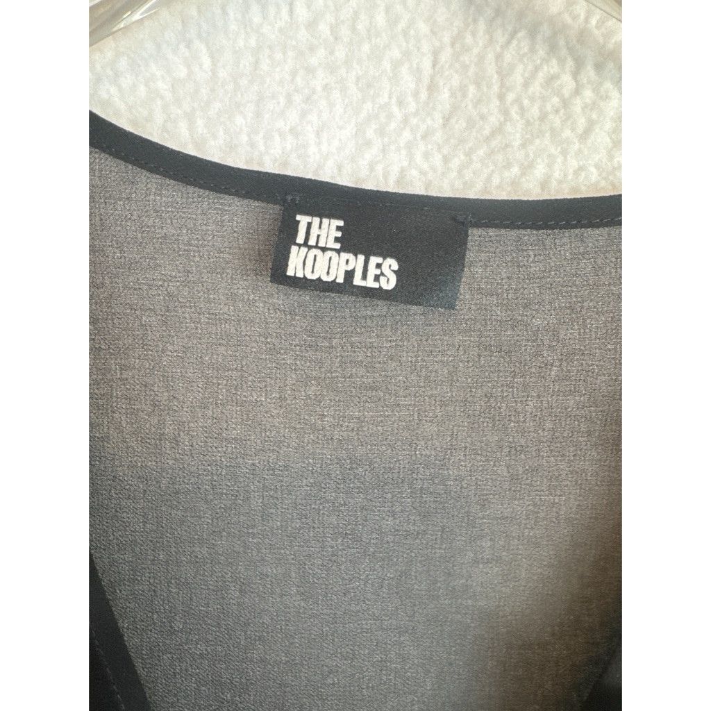 The Kooples NWT The Kooples Black Pleated V-Neck Top Size XS $215 Size XS / US 0-2 / IT 36-38 - 8 Thumbnail