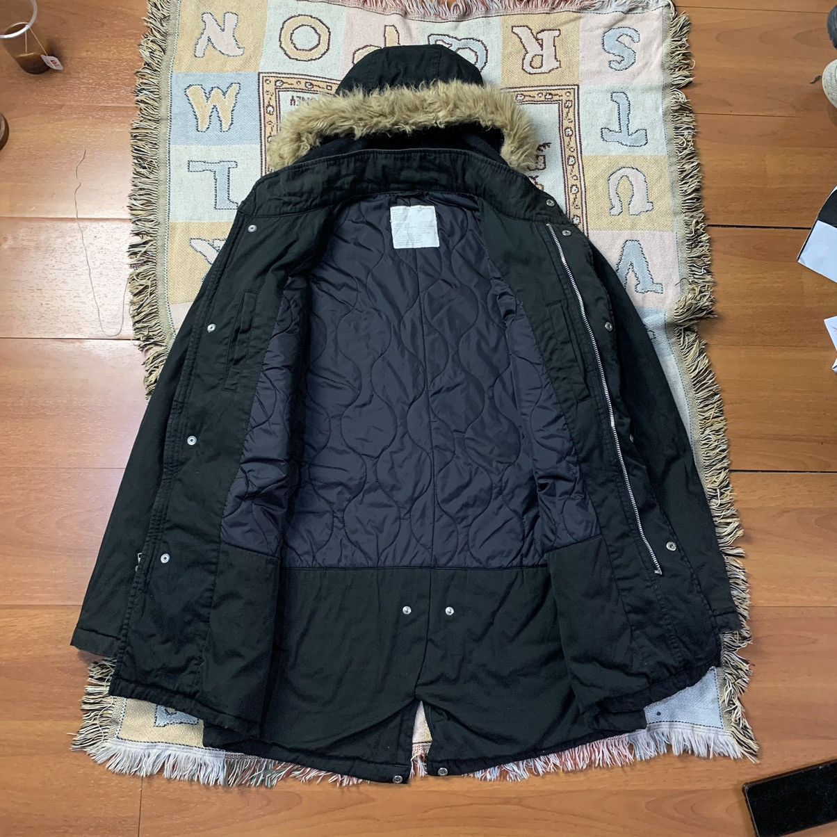 Stussy Stussy quilted lined thermolite fur hood parka jacket Size US L / EU 52-54 / 3 - 11 Thumbnail