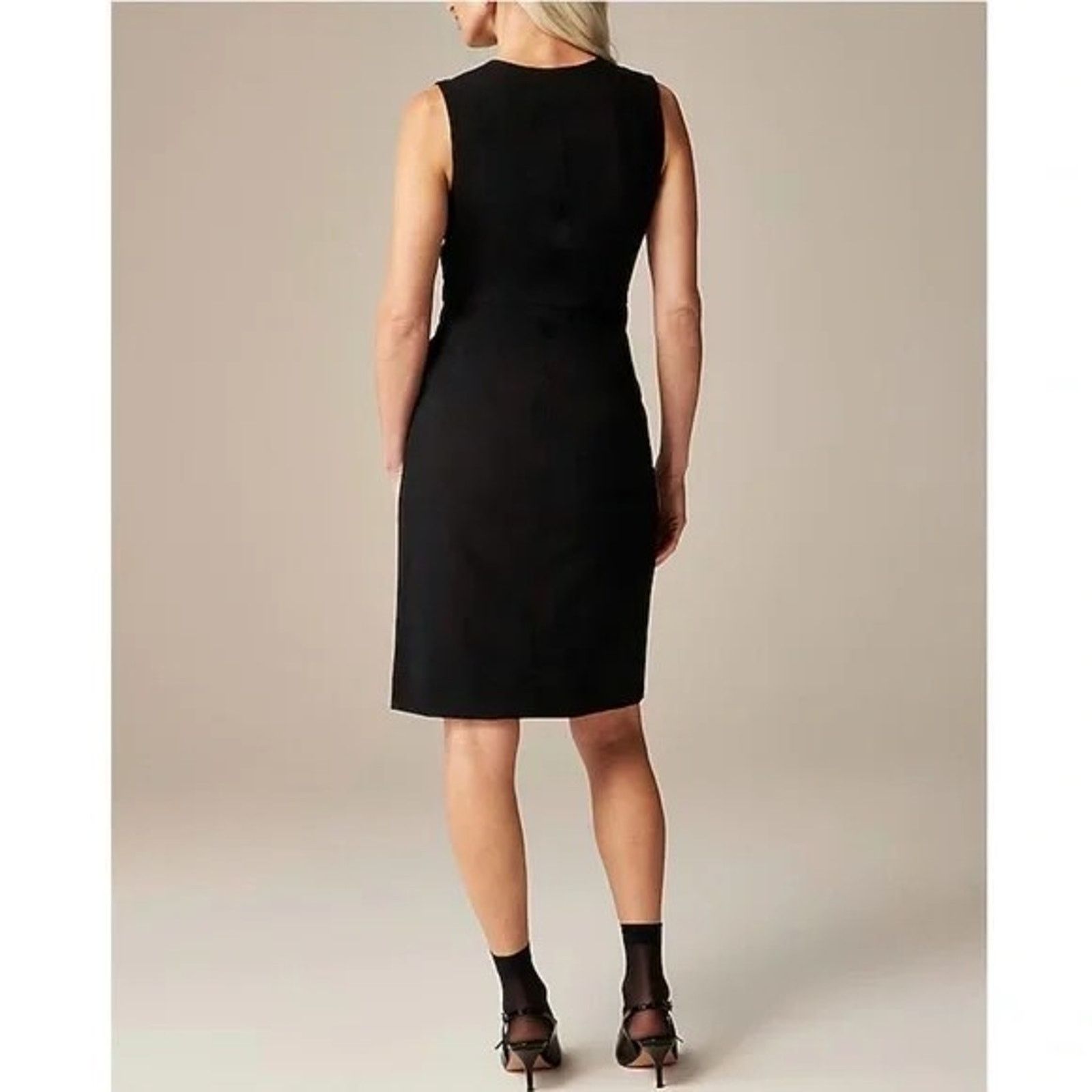 J.Crew J. Crew Buttoned sheath dress in Italian stretch wool blend Size XS / US 0-2 / IT 36-38 - 3 Thumbnail