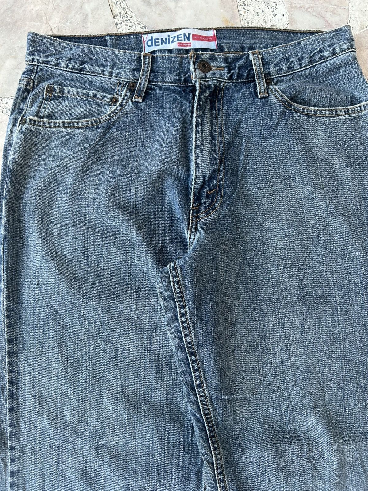 Levi's denizen Levis 285 Relaxed Fit Distress Denim Size US 33 - 3 Thumbnail