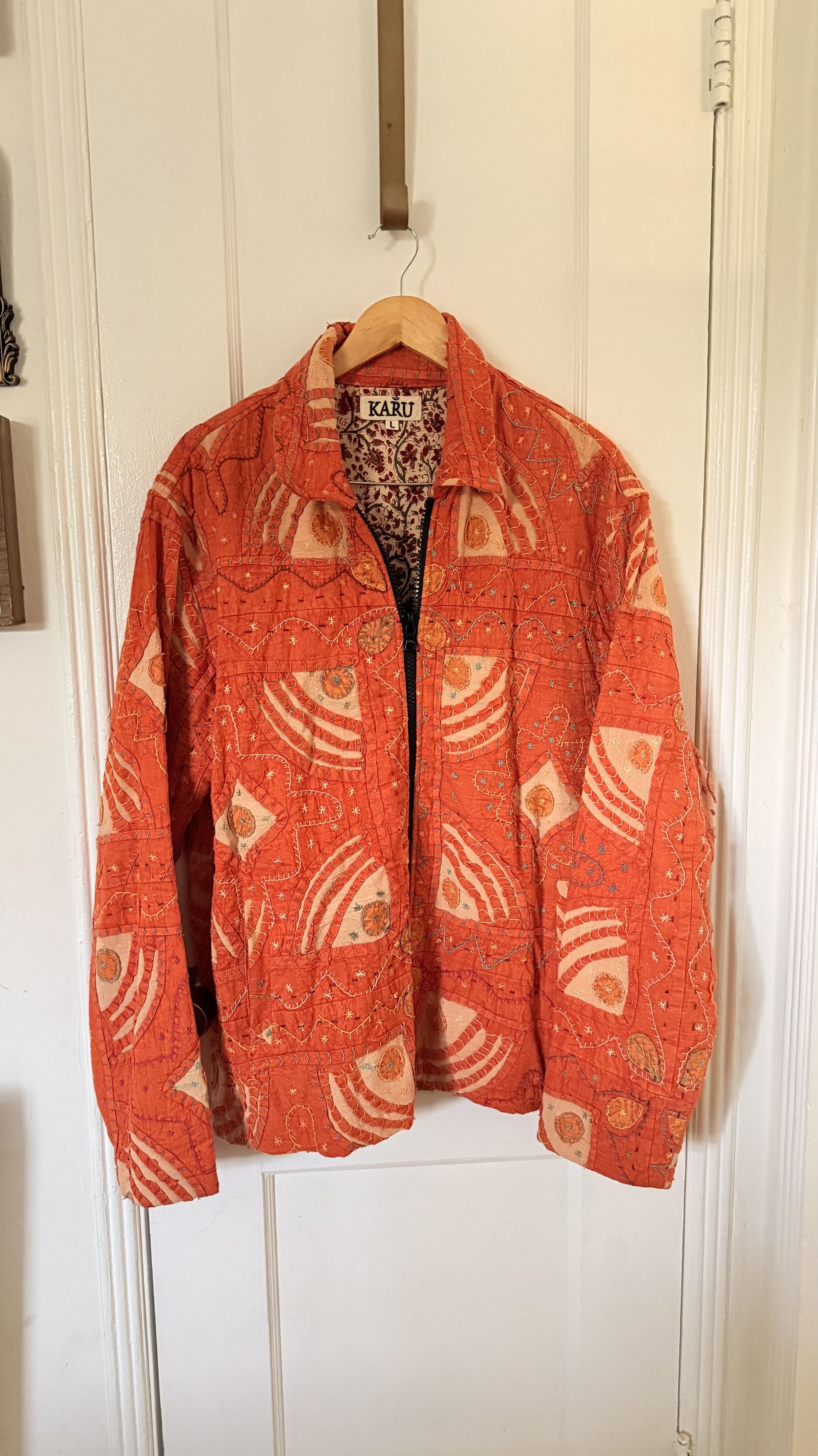 Kartik Research Karu Research Handcrafted Quilted Jacket Size L / US 10 / IT 46 - 3 Thumbnail