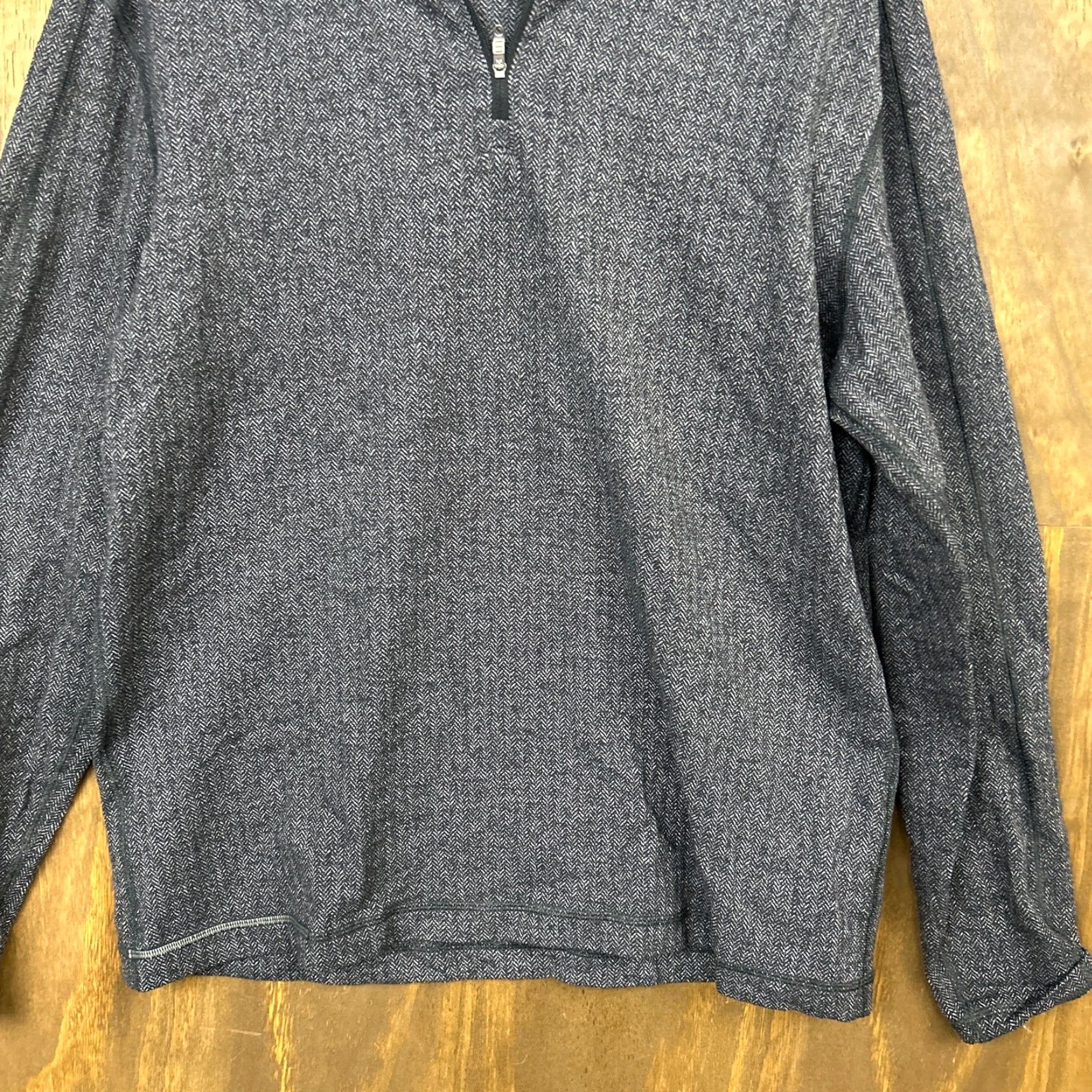 Lululemon Lululemon Mens Sweatshirt Gray Pullover 1/4 Zip Surge Stretch Hooded Zip Sweat Session L Size US L / EU 52-54 / 3 - 3 Thumbnail