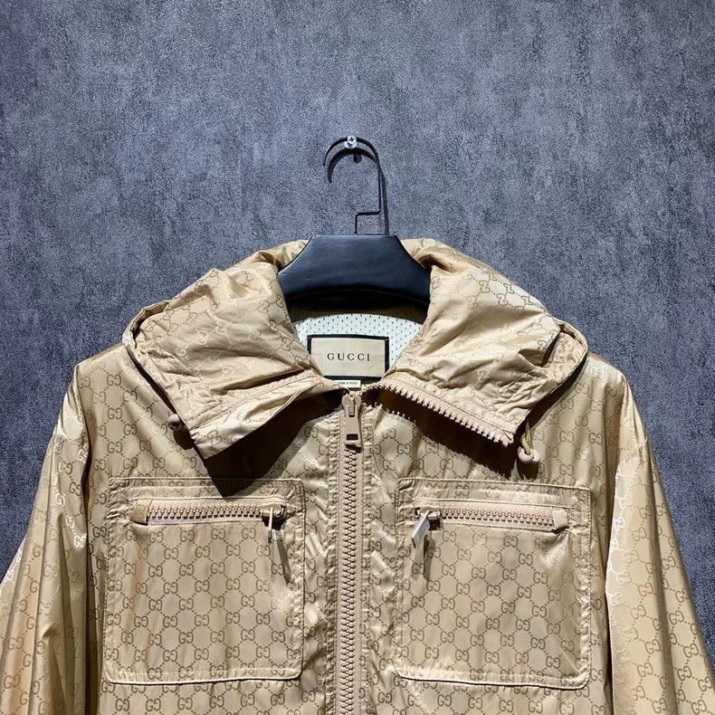 Gucci Gucci Khaki full print logo charge jacket 2501-Nextarrow Size US XXS / EU 40 - 5 Thumbnail