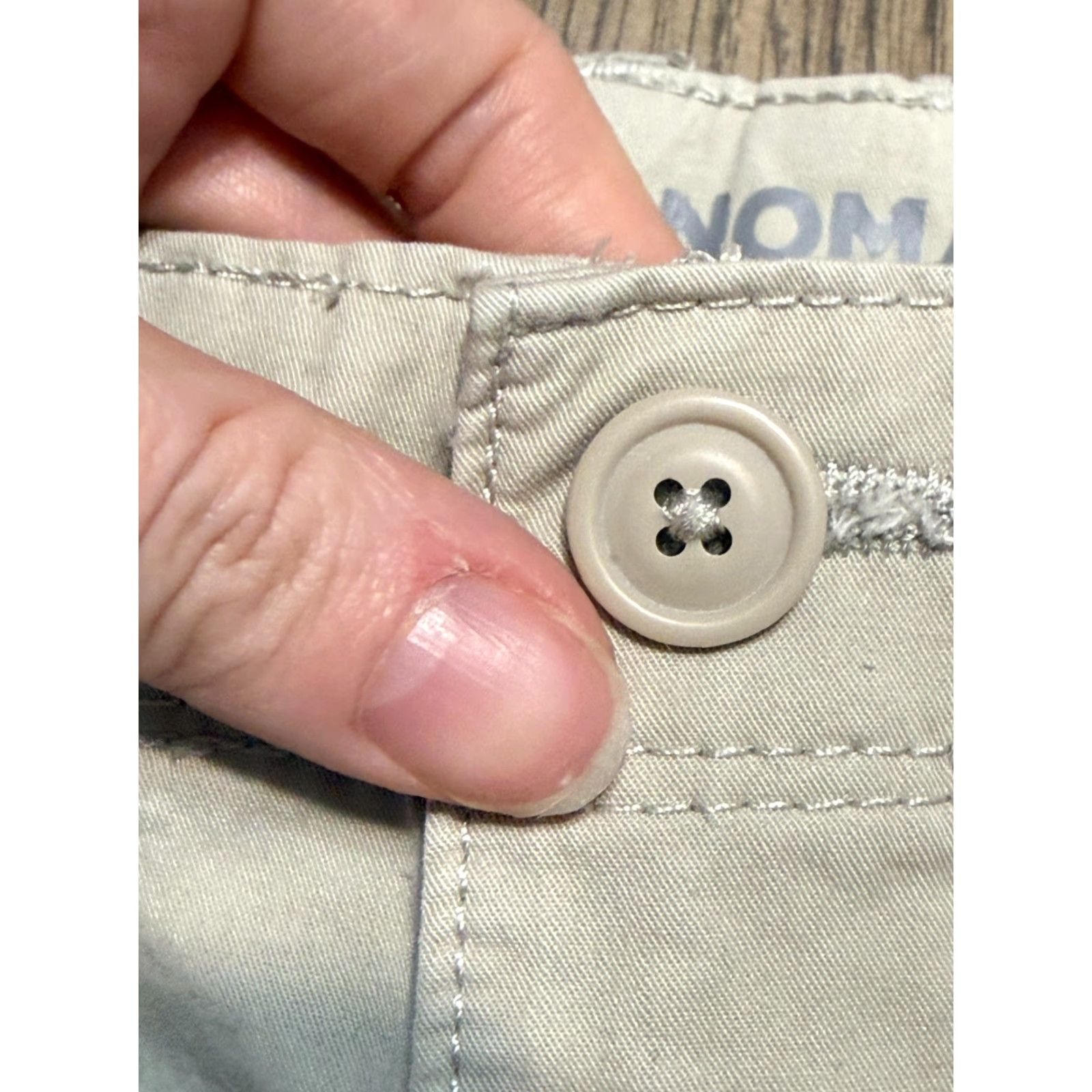Vintage Sonoma Cargo Shorts Men's 38 Beige White Tan Multi Pockets Hiking Casual Regular Cotton Size US 38 / EU 54 - 5 Thumbnail