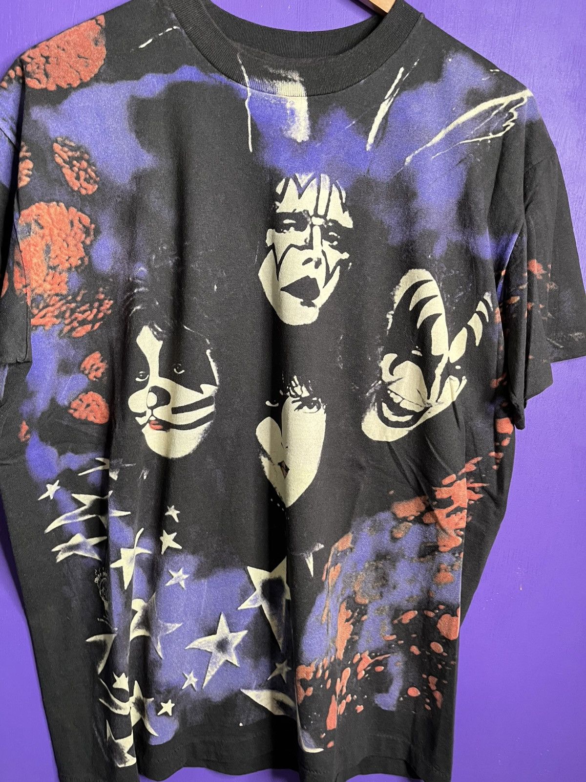 Band Tees × Vintage Vintage 96/97 KISS alive worldwide AOP tour tee Size US L / EU 52-54 / 3 - 3 Thumbnail