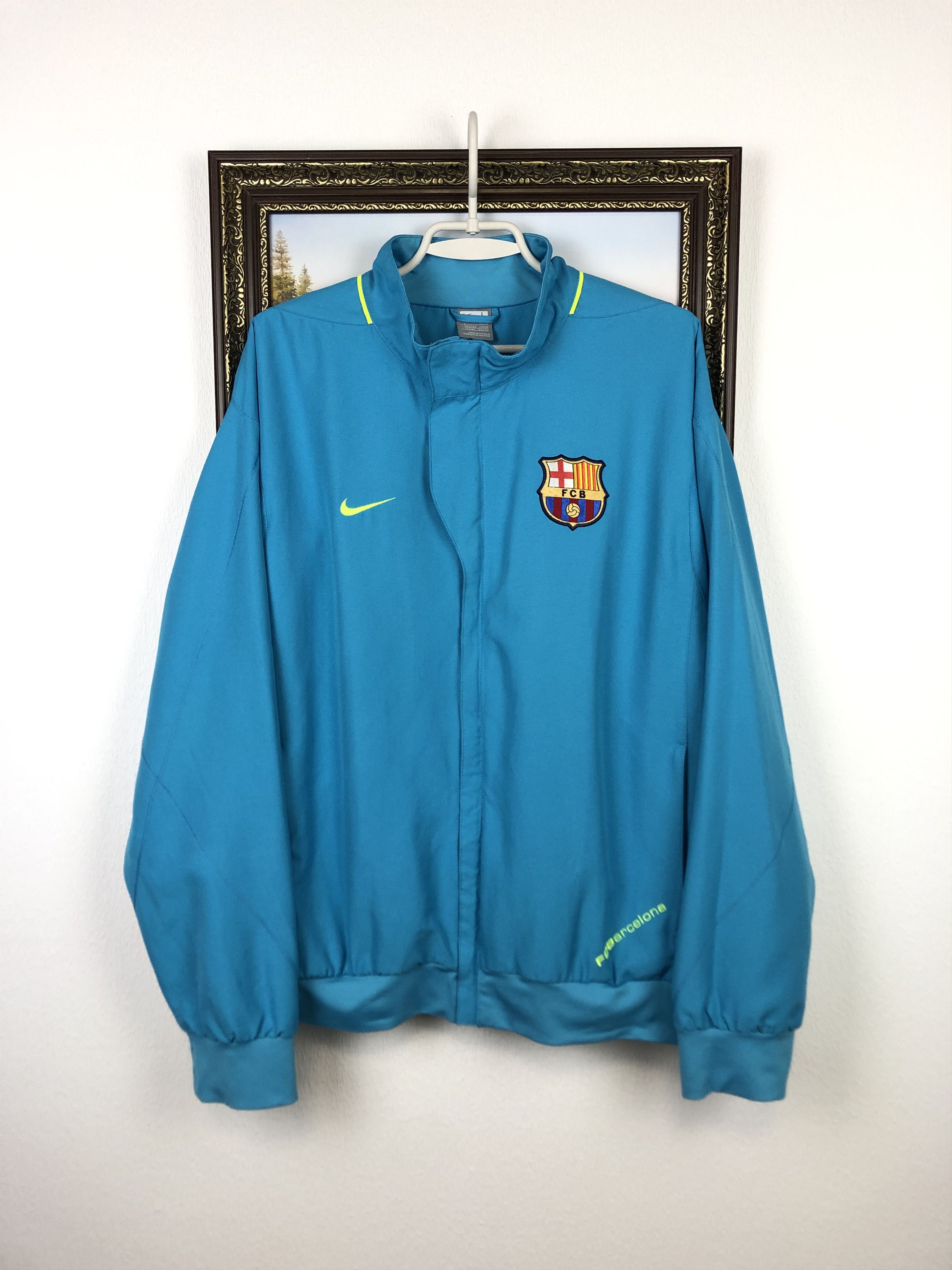 Nike Vintage Nike FC Barcelona Football Jacket Soccer Track Top Size US L / EU 52-54 / 3 - 1 Thumbnail