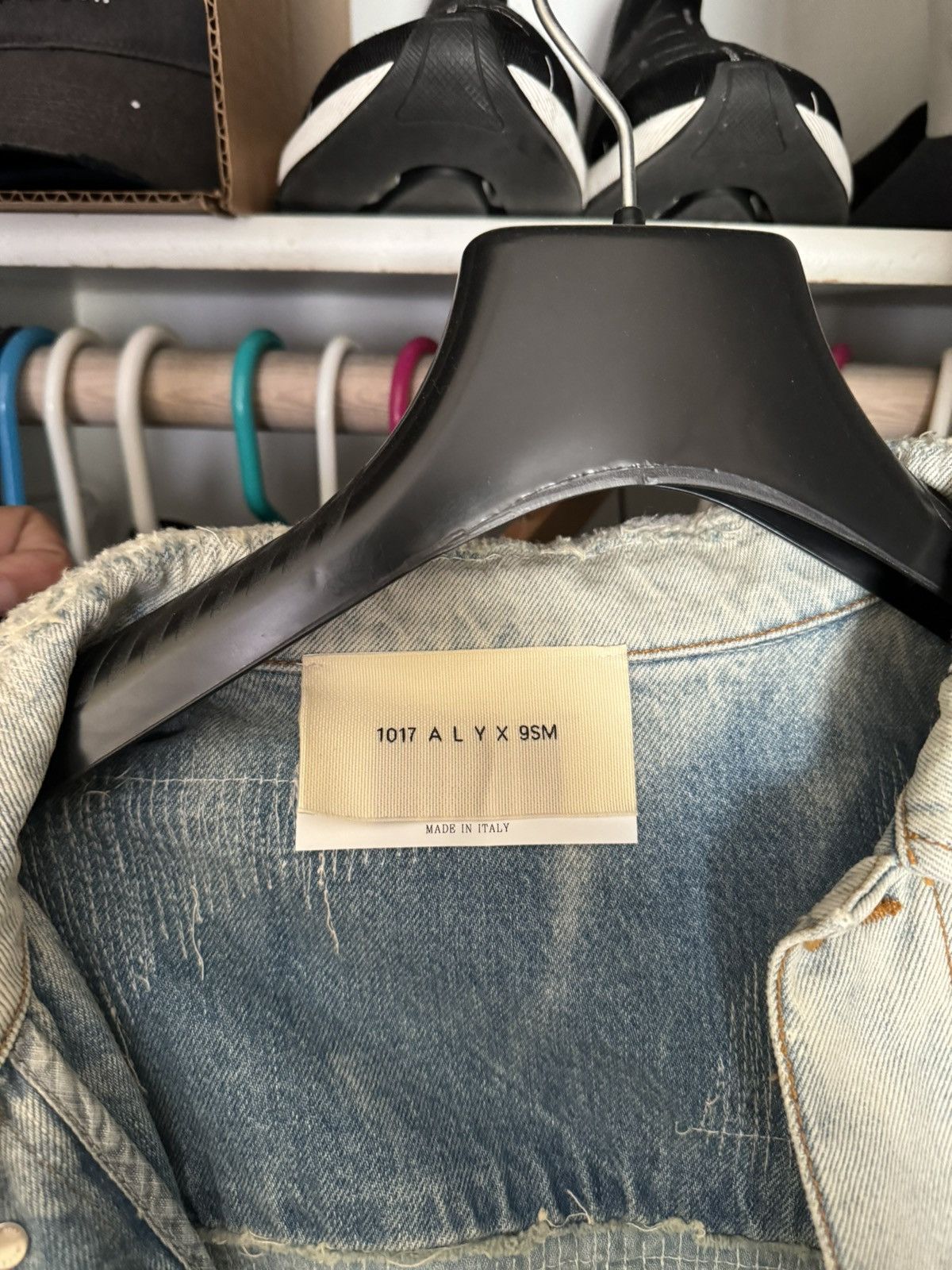1017 ALYX 9SM 1017 ALYX 9SM Destroyed Denim Jacket Size US XL / EU 56 / 4 - 6 Thumbnail