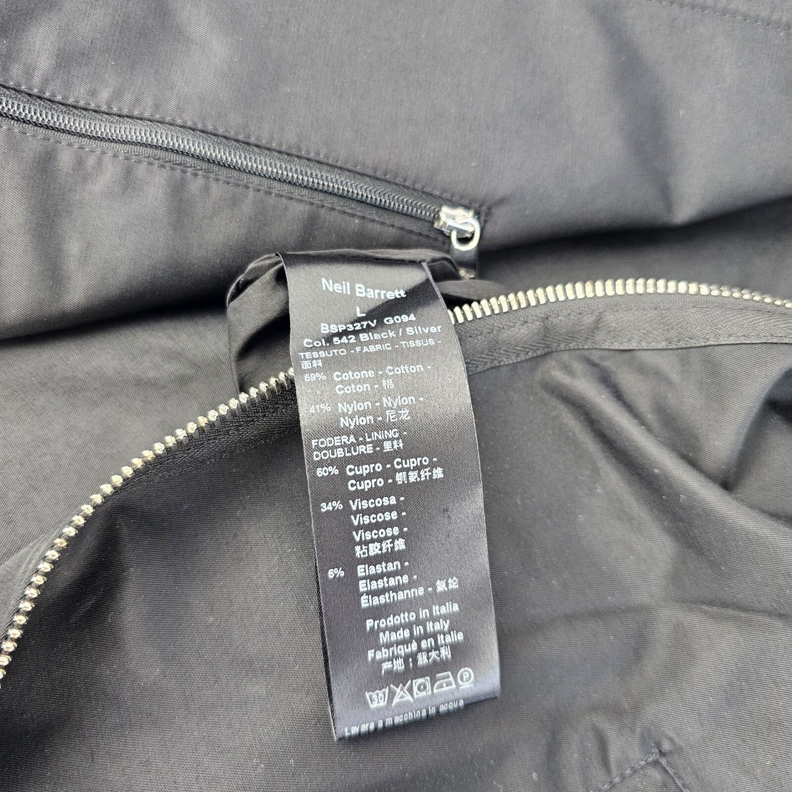 Neil Barrett Neil Barrett Black Bomber Jacket Size L New Size US L / EU 52-54 / 3 - 8 Thumbnail