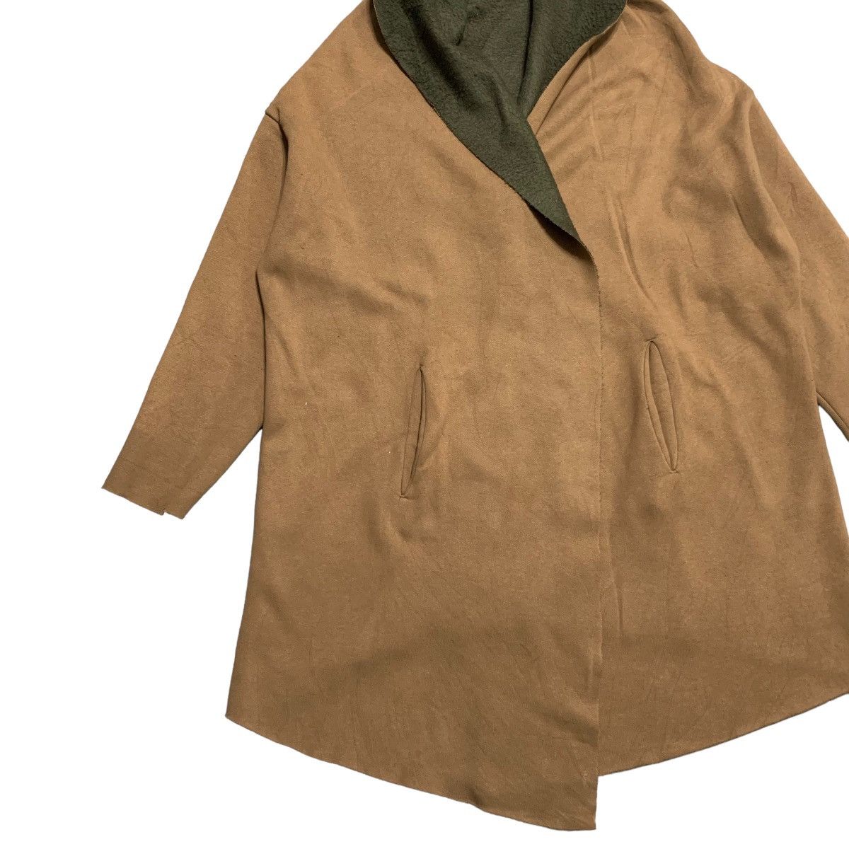 Japanese Brand Mizuiro Industries Buttonless Coat Size L / US 10 / IT 46 - 2 Thumbnail