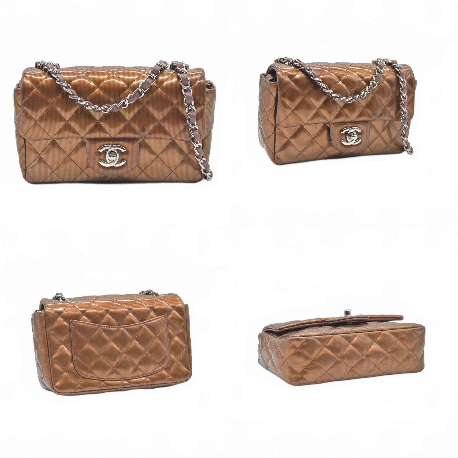 Chanel 2013 Chanel Patent Calfskin Quilted Mini Rectangular Flap Size ONE SIZE - 2 Thumbnail
