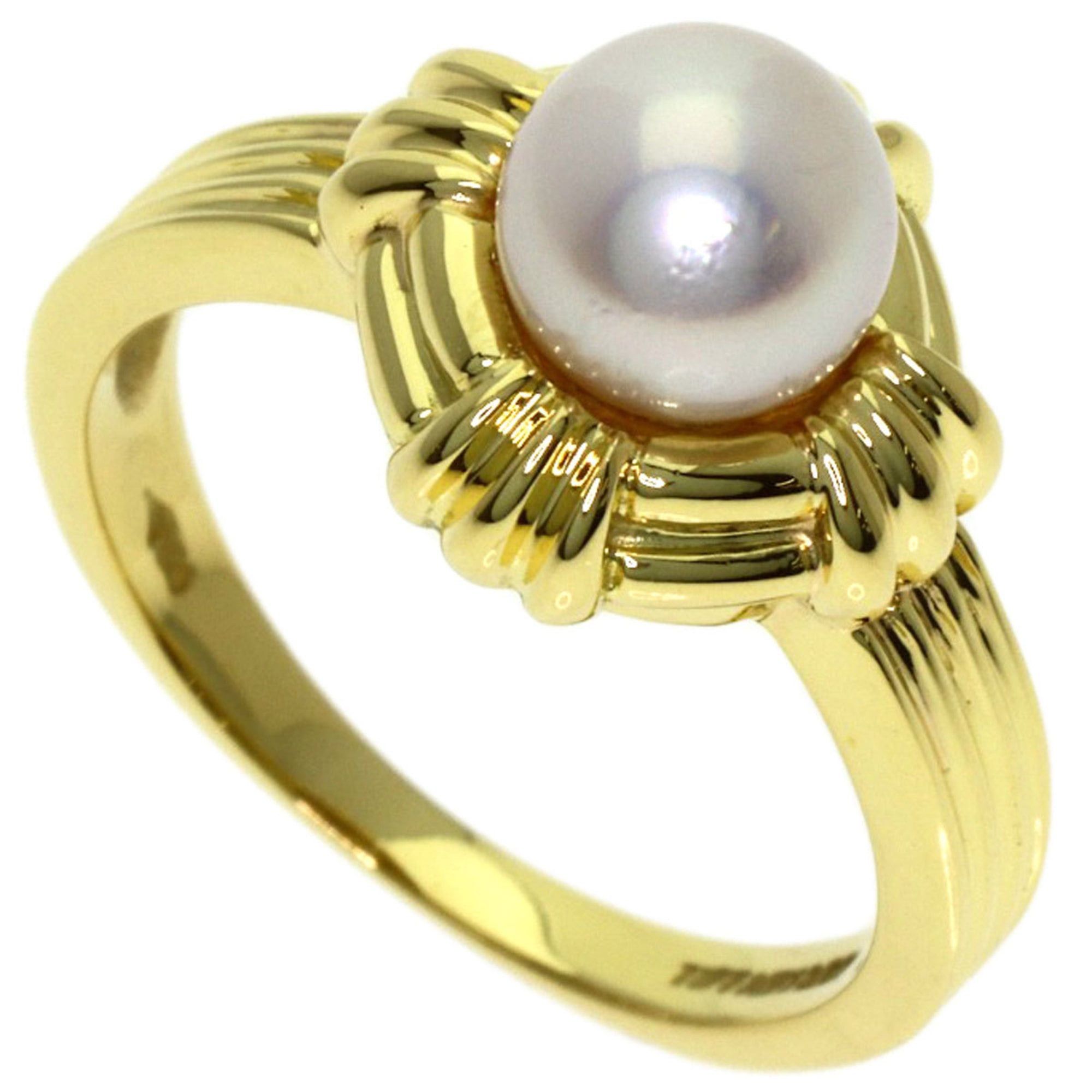 Tiffany & Co. Tiffany & Co. Akoya Pearl Ring in 18K Yellow Gold for Women. Size ONE SIZE - 1 Thumbnail